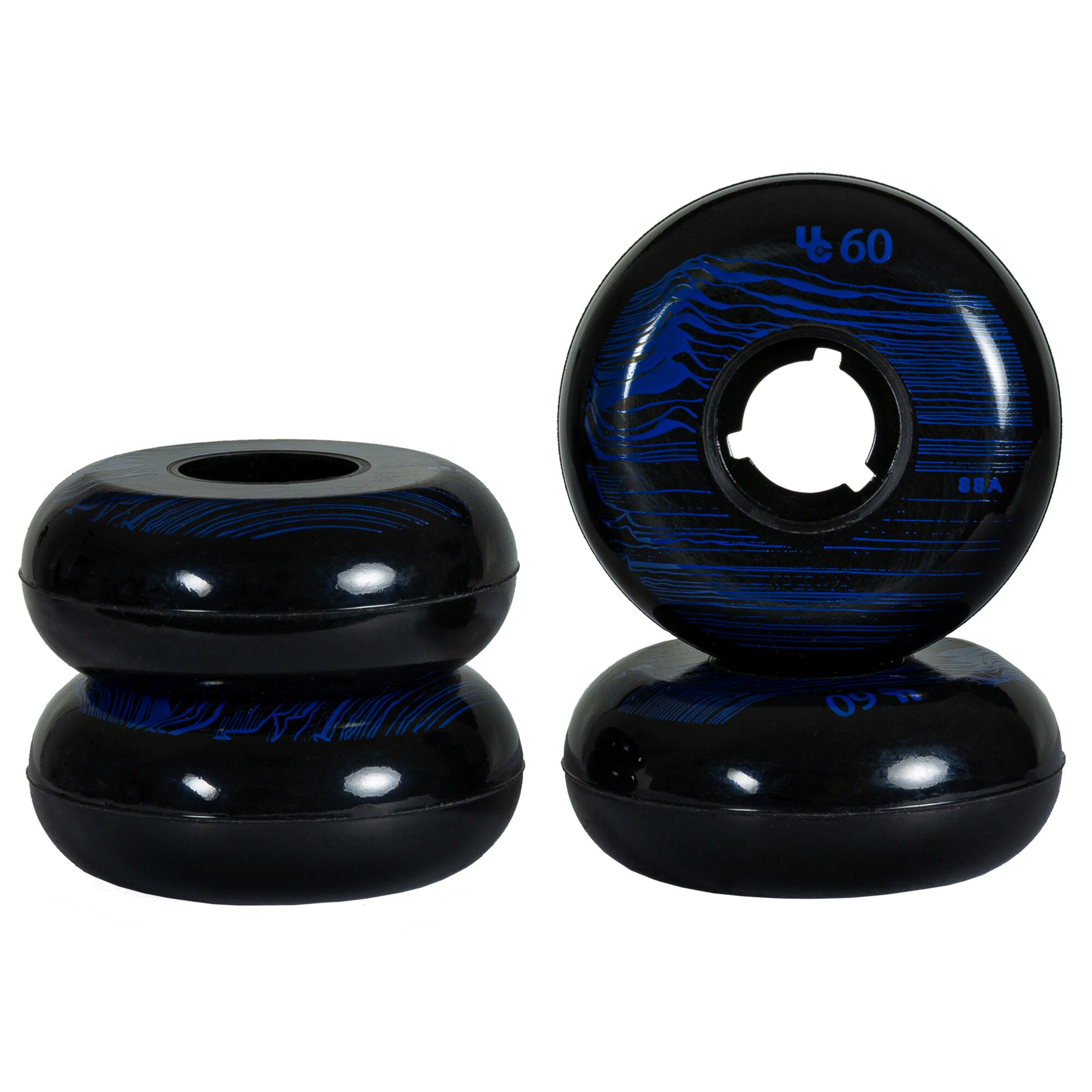 Cosmic Pulse 60/88A Skateboard Wheels - 4 Pack for Smooth Riding on Streets & Parks | Perfect for Cruising & Tricks