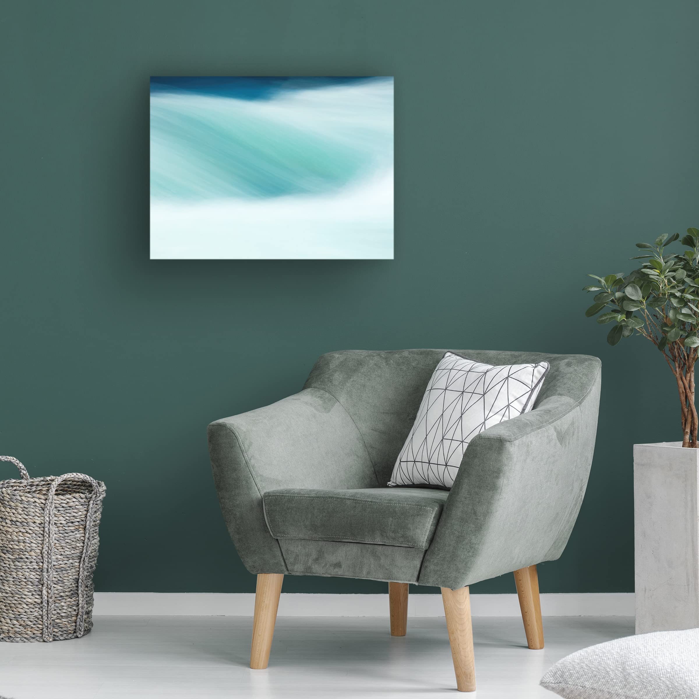 James McLoughlin 'Before the Falls IV' Canvas Wall Art Print - Nature Landscape Painting for Living Room, Bedroom & Office Decor