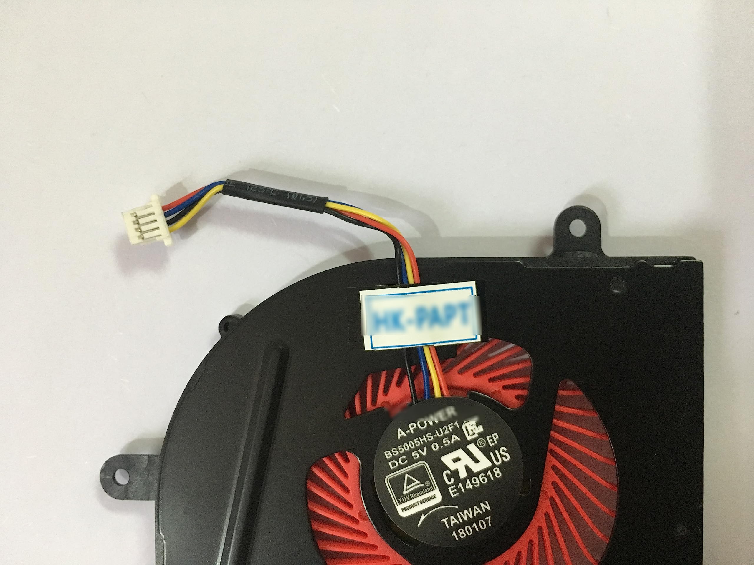 MSI GS63VR Laptop Cooling Fan Replacement for GS63VR 6RF/7RF/Stealth Pro - Compatible with MS-16K2, MS-17B1, BS5005HS-U2L1, BS5005HS-U2F1 Models - GPU & CPU Cooling Fan for Gaming & Performance Laptops