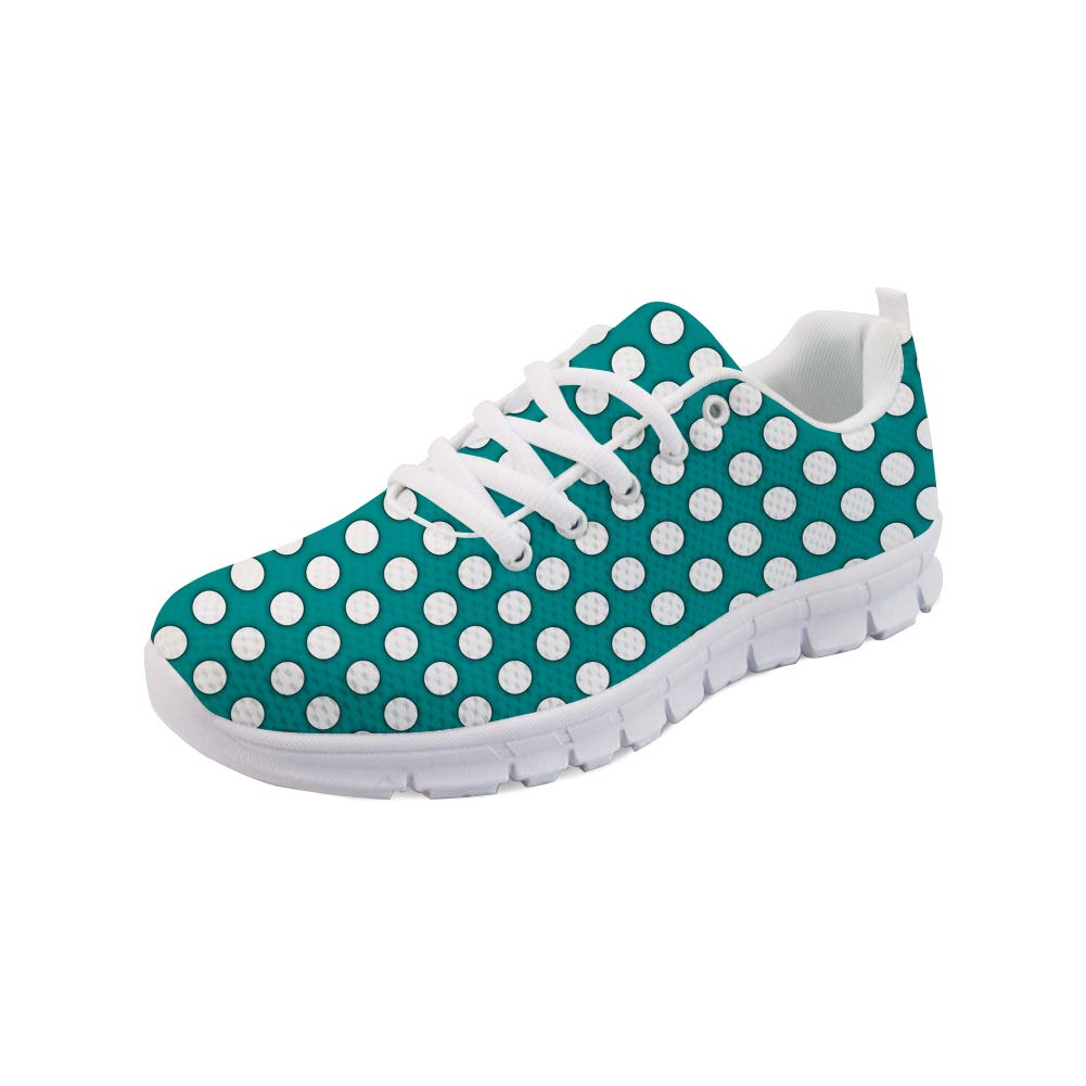 Upetstory Women's Polka Dot Fashion Sneakers - Breathable Running Tennis Walking Shoes for Women - US Size 6-10 - Perfect for Casual Wear, Gym & Outdoor Activities