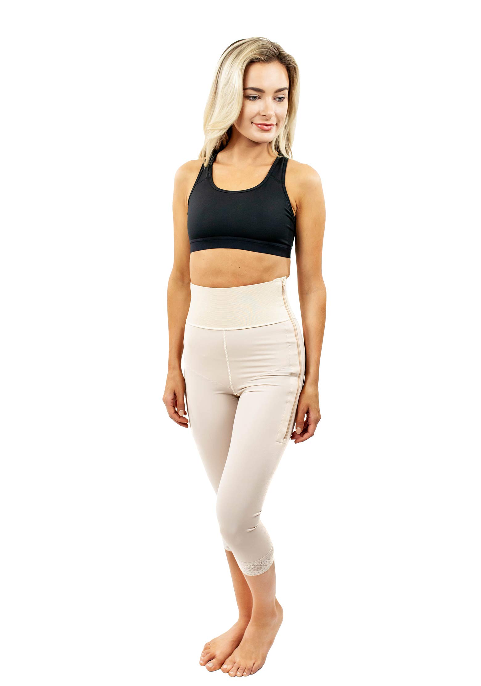 Post Surgery Compression Shorts for Women - ContourMD Mid Thigh Shapewear 4