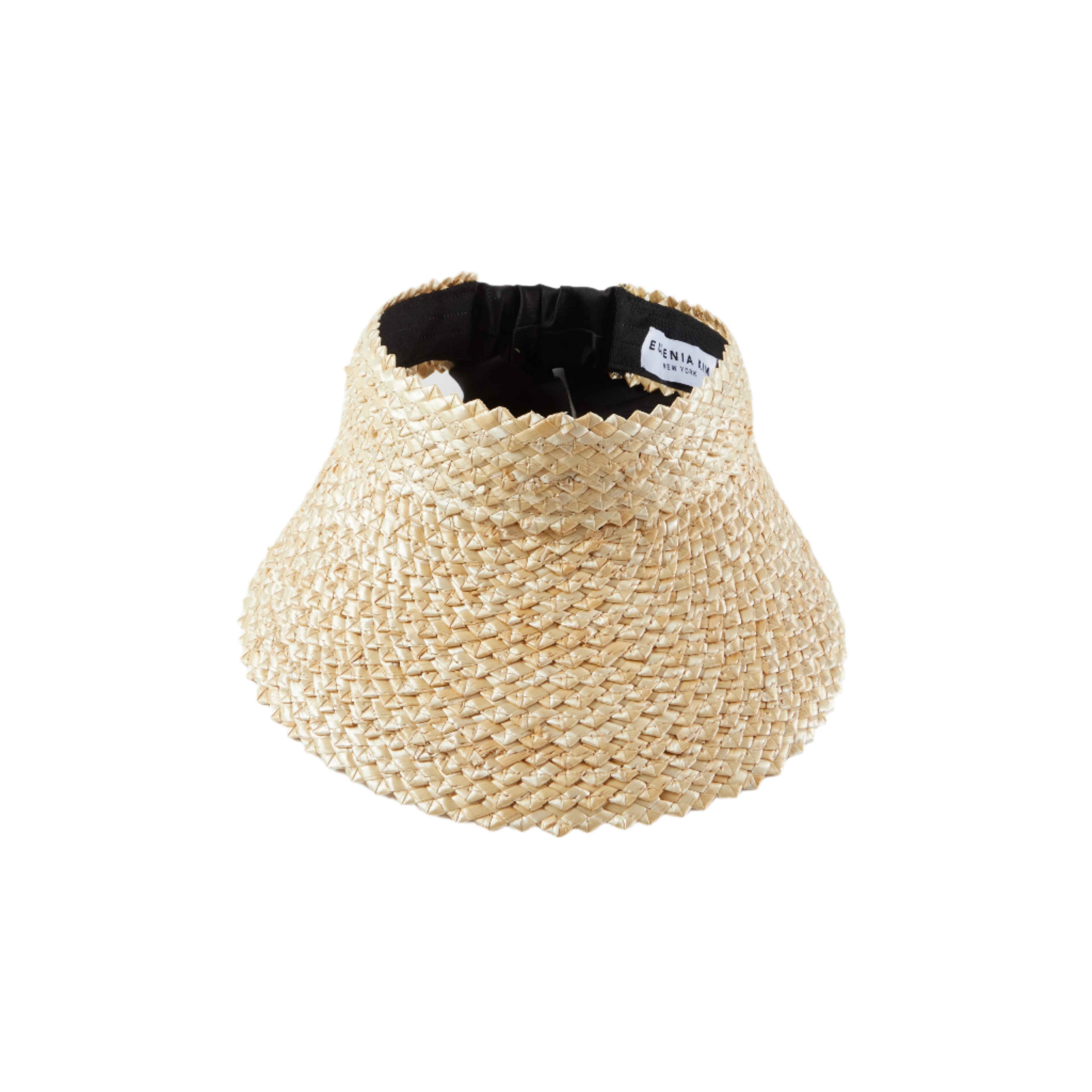 Ricky Natural Straw Visor Hat for Women - Wide Brim Sun Hat for Beach, Gardening, and Outdoor Activities - Breathable & Lightweight Summer Hat