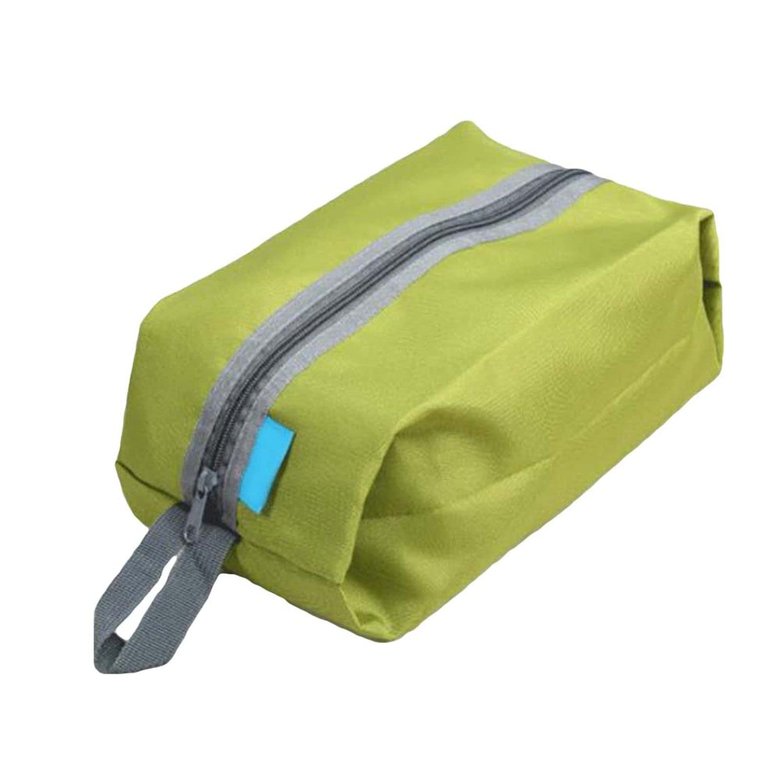 Waterproof Travel Toiletry Bag - Foldable Cosmetic Organizer with Oxford Fabric for Toiletries, Makeup & Shoes | Perfect for Bathroom Storage, Camping & Air Travel (Green)