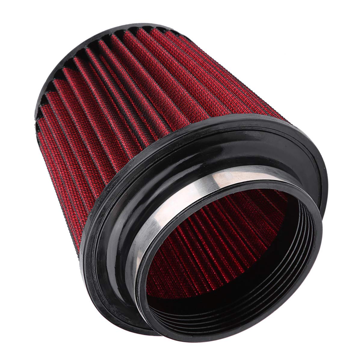 Universal High Flow Air Intake Cone Filter 100mm for Car Performance Modification - Improves Engine Airflow & Horsepower (Fits Most Vehicles) - Ideal for Racing, Off-Road & Daily Driving
