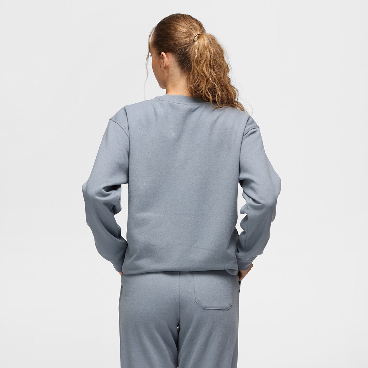 TKB Stone Blue Unisex Sweatshirt - Soft Cotton Pullover Hoodie for Men & Women | Casual Streetwear, Loungewear & Outdoor Activities