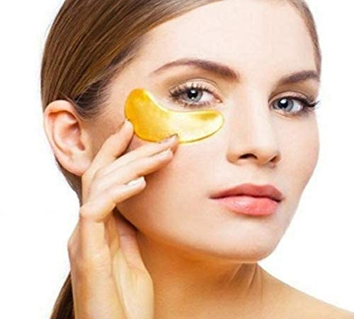 ShopiBuy Gold Under Eye Patches with Amino Acid & Collagen - 5 Pairs Dark Circle & Puffiness Treatment for Face Care | Beauty & Personal Care | Perfect for Night Routine, Travel & Spa Days