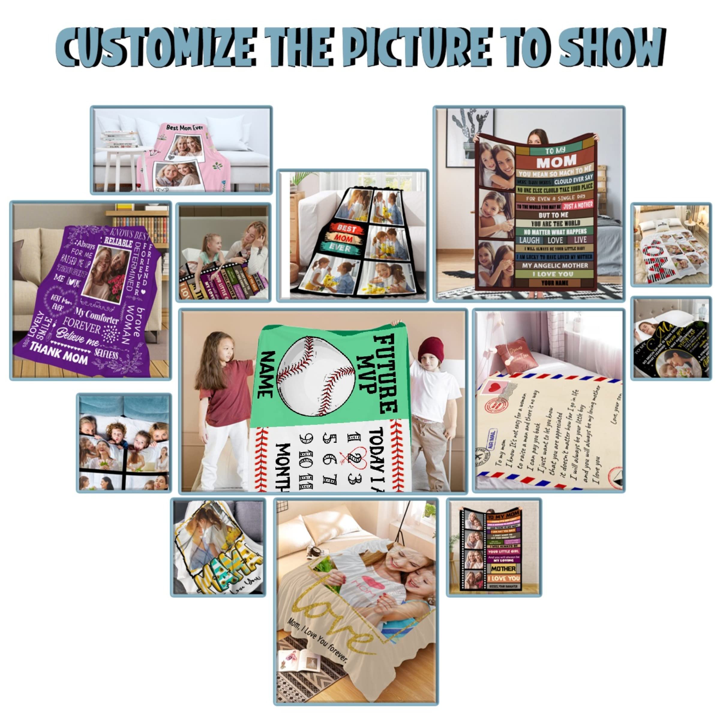 Personalized Baby Month Blanket with Name - Custom Newborn Milestone Blanket for Boys & Girls | 90