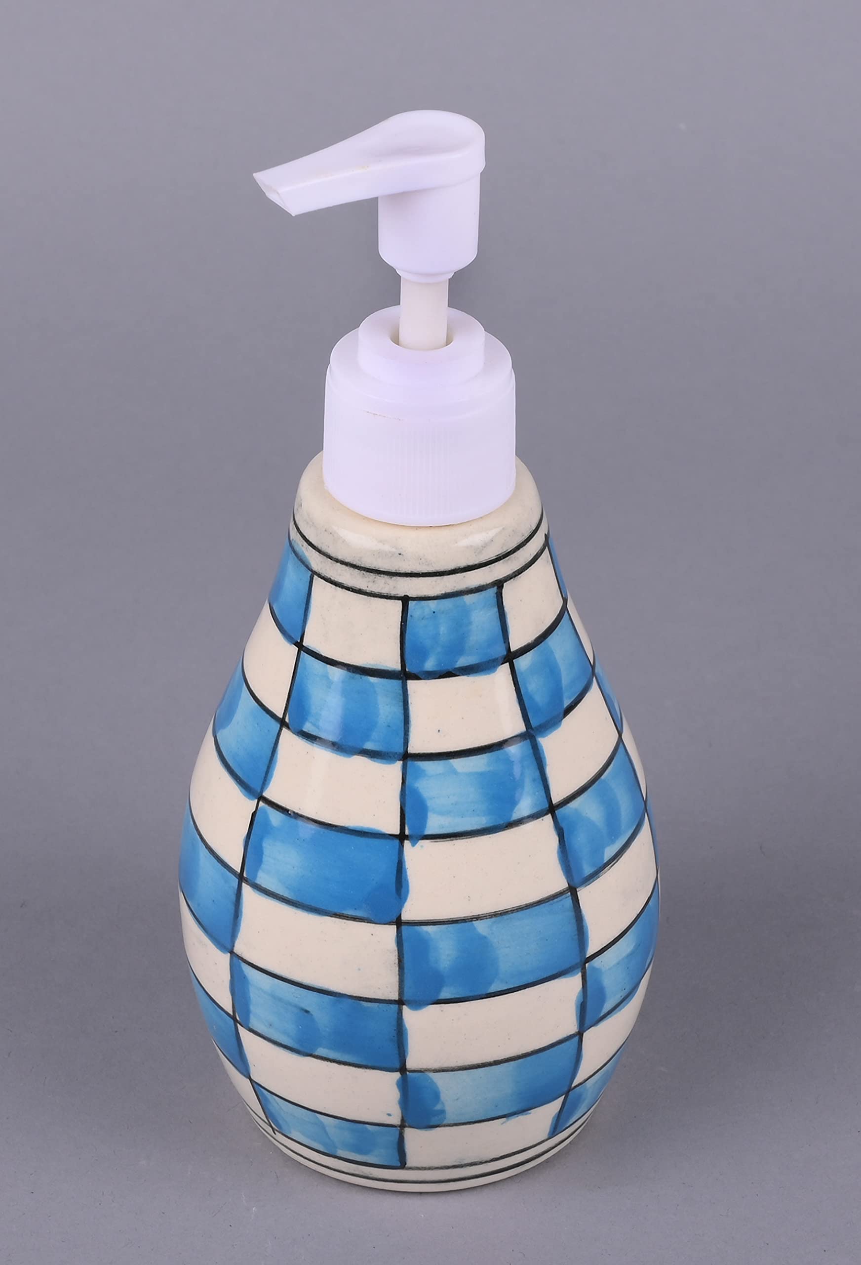 Refillable Ceramic Hand Soap Dispenser with Pump - Elegant Bathroom & Kitchen Soap Bottle for Liquid Soap, Lotion or Dish Soap - Perfect for Home, Office, Restaurant and Hotel Decor