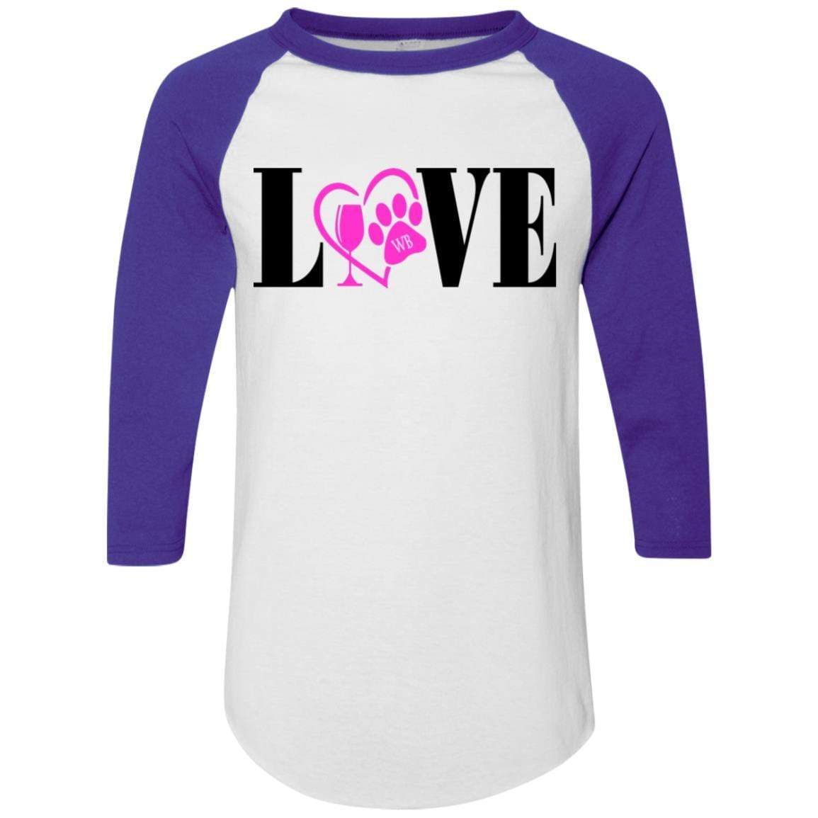 WineyBitches.co Women's Colorblock Raglan Jersey T-Shirt - Trendy Casual Tee for Everyday Wear & Lounge