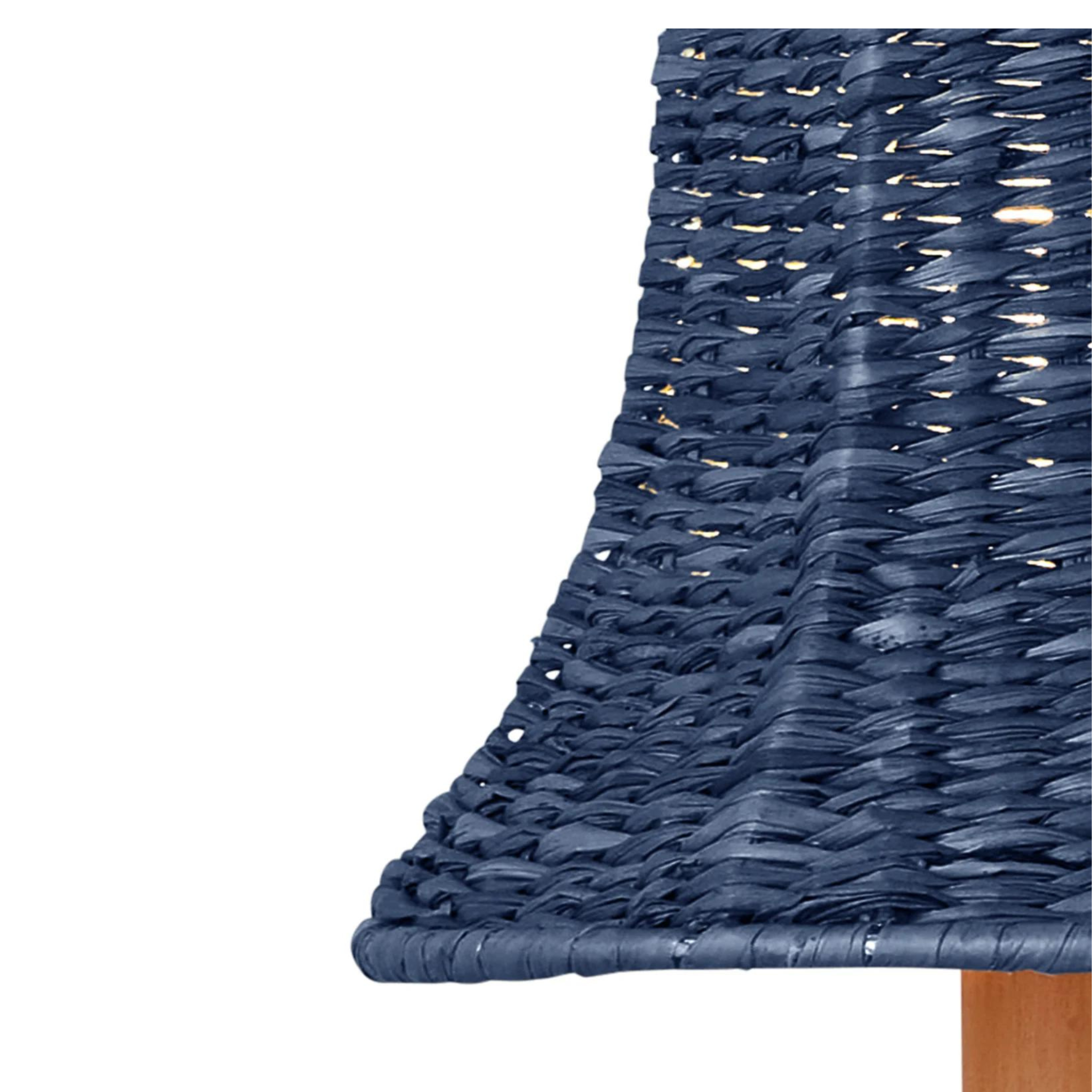 Indigo Blue Bell Shape Chandelier Shade - Elegant Ceiling Light Fixture Cover for Dining Room, Bedroom & Living Room Decor