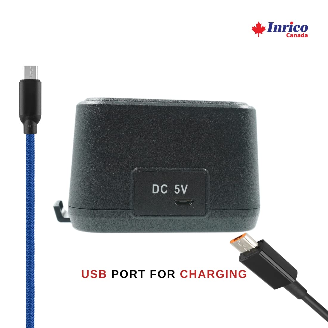 Inrico Dock Charger S200 - 6-Port Desktop Charging Station for S200 Portable PoC Radio | Fast Charging Solution for Public Safety & Emergency Communication Devices | Perfect for Police, Firefighters & Security Teams