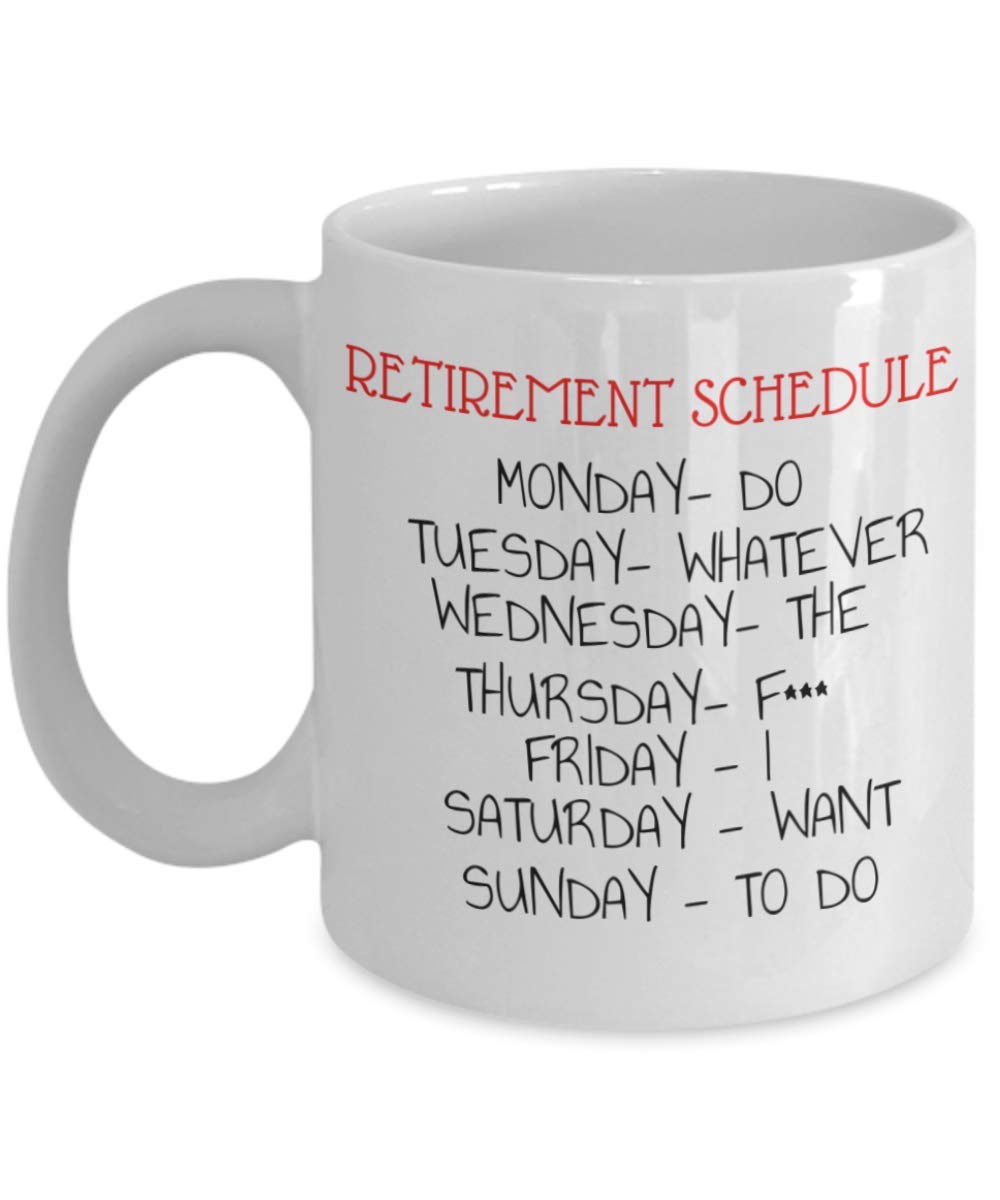 Zapbest Retirement Coffee Mug - 11 Oz White Porcelain Funny Quotes Mug for Retired People | Perfect Retirement Gift for Coworkers, Teachers & Friends | Office, Home & Gift-Giving Occasions
