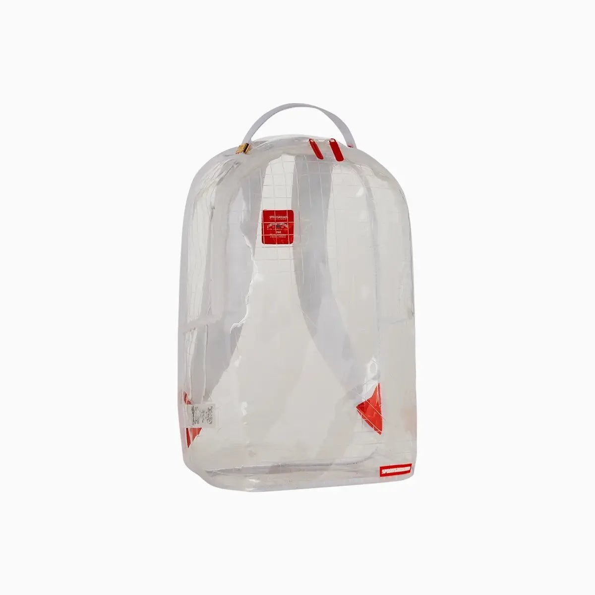 Clear Vision Sharks In Paris 100 All Clear Deluxe Backpack - Stylish Transparent School Bag for Students & Travelers