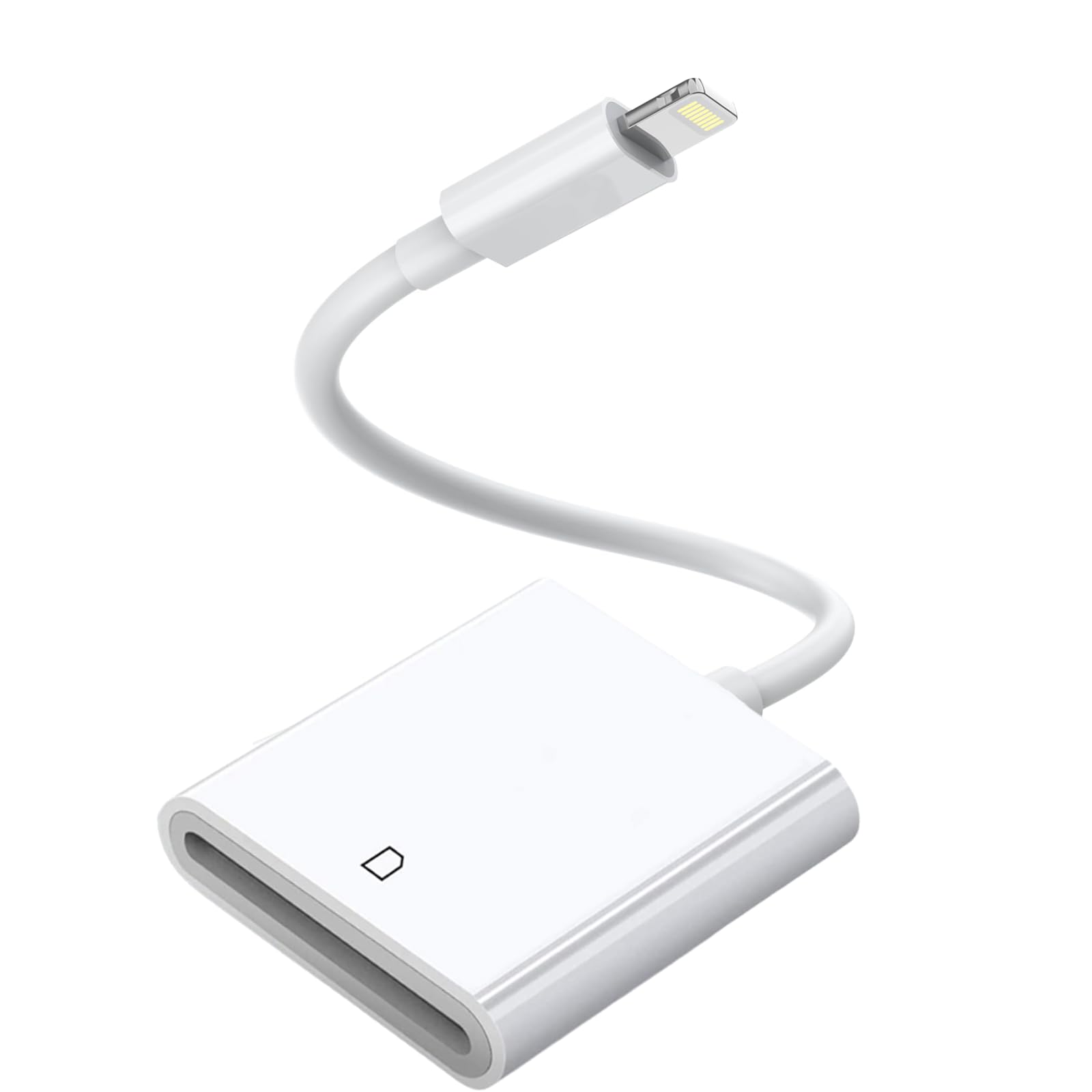 Valtreecho SD Card Reader for iPhone & iPad - Lightning to SD Card Adapter for iPhone 14/13/12/11/XS/XR/X/8/7 & iPad - Plug & Play iOS 9-15+ - Perfect for Photo Transfer from Camera to iPhone for Travel & Photography