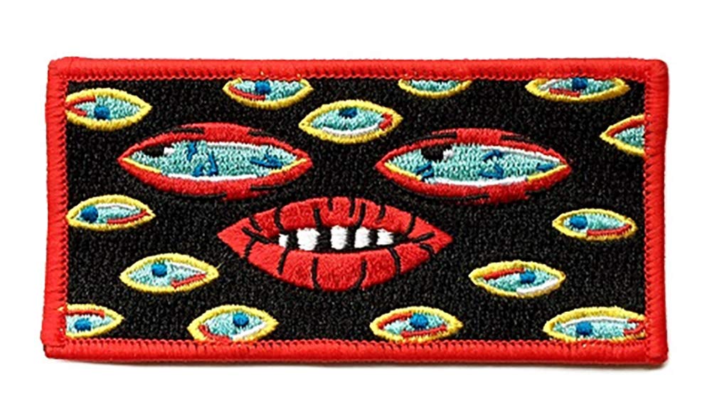 Oculi Embroidered Iron-On Patch for Jackets, Bags & DIY Crafts - Eye Design Sew-On Applique for Clothing Customization