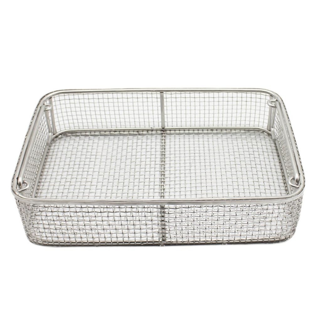 304 Stainless Steel Medical Sterilization Tray - Perforated Mesh Basket for Dental Instruments & Lab Tools (3-Piece Set, 30x20x7cm) - Perfect for Dental Clinics, Hospitals & Medical Laboratories