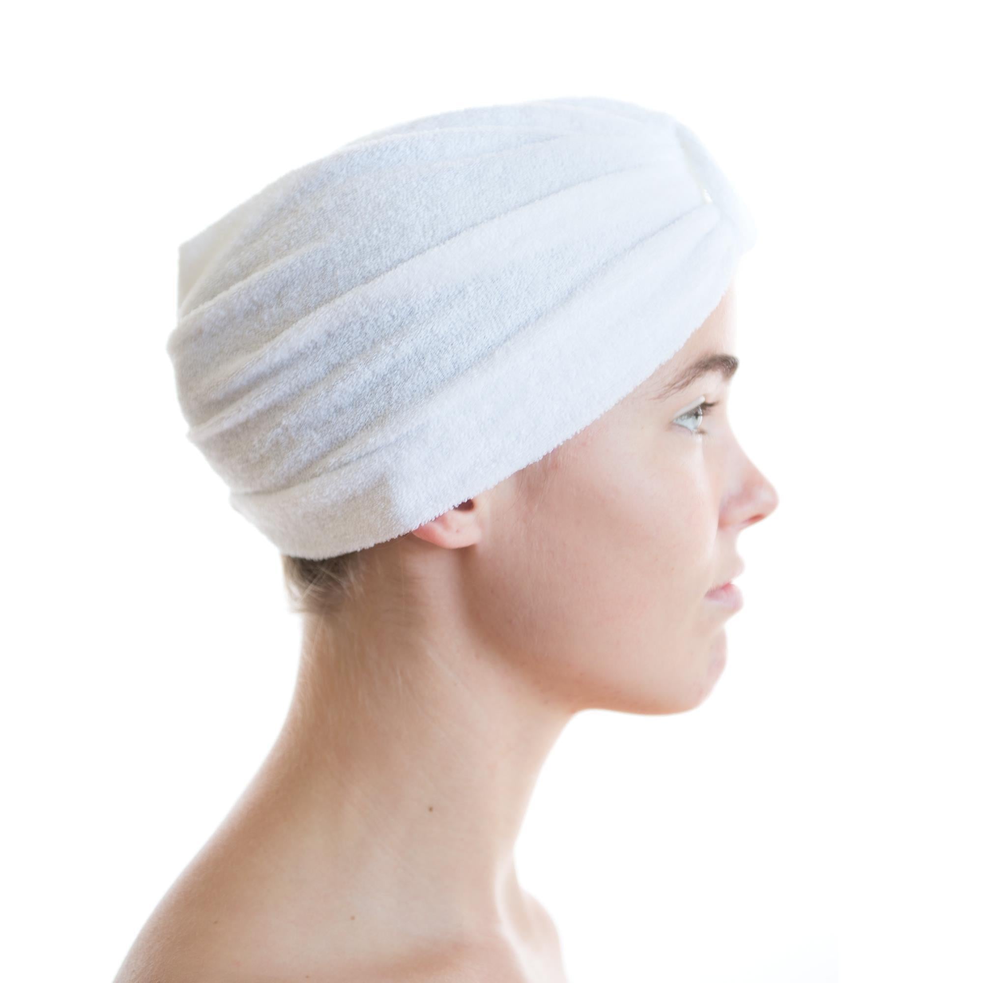 Canyon Rose Terry Spa Turban - Soft Microfiber Hair Towel Wrap for Women, Quick Dry & Absorbent - Perfect for Shower, Bath, Salon, and Home Spa Relaxation