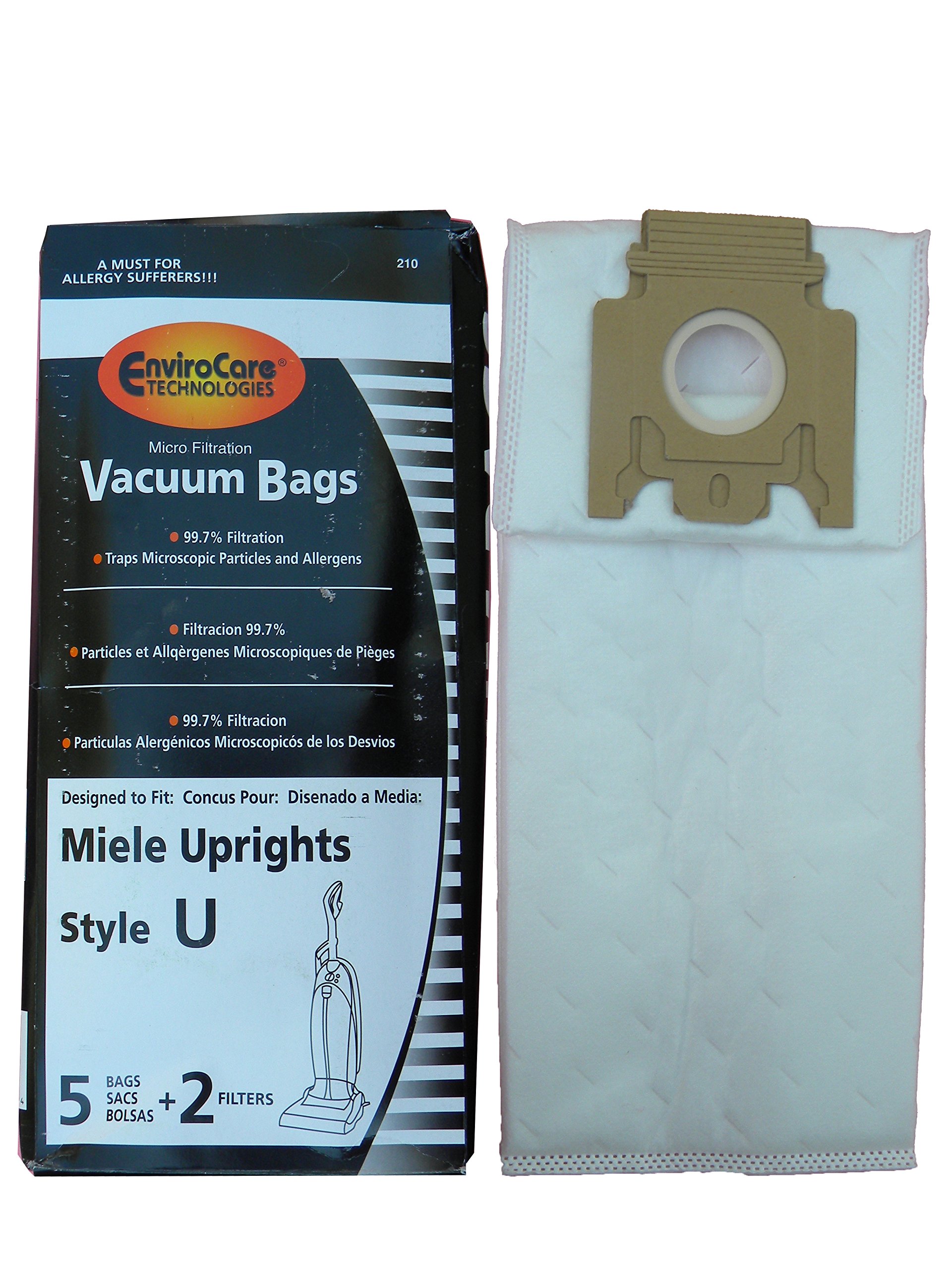 Miele Style U Vacuum Bags - 6 Pack | Genuine OEM Replacement | Compatible with Miele Vacuum Cleaners | Perfect for Pet Hair, Allergies & Deep Cleaning