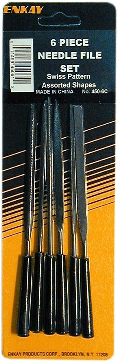 PJ Tool & Supply 12-Piece Needle File Set - Precision Metalworking & Jewelry Making Tools for DIY Crafts and Small Repairs