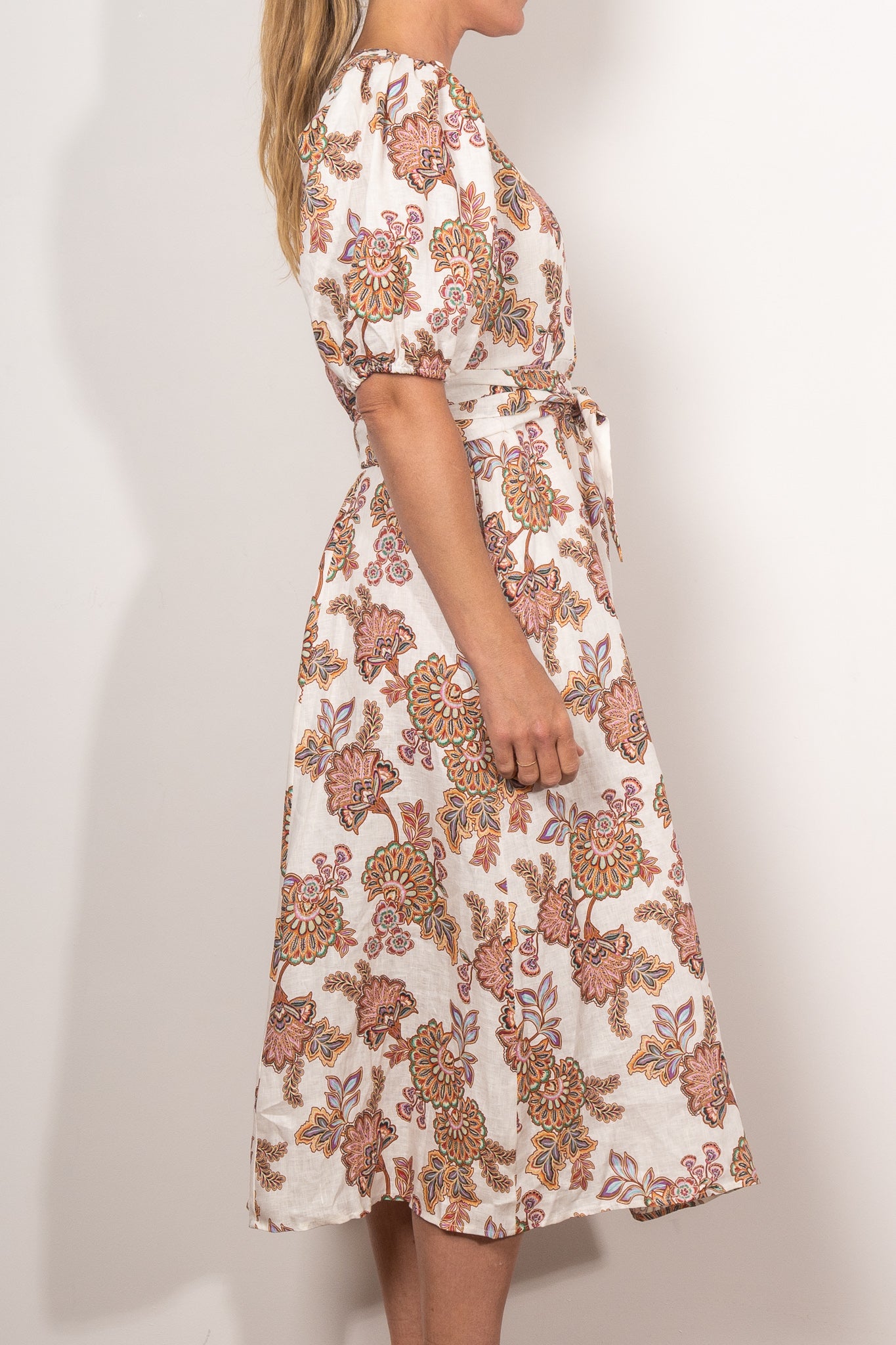 Zoe Kratmann Ebb Dress K'gari Cream - Women's Flowy Summer Maxi Dress for Beach Vacation, Wedding Guest & Boho Chic Outfits