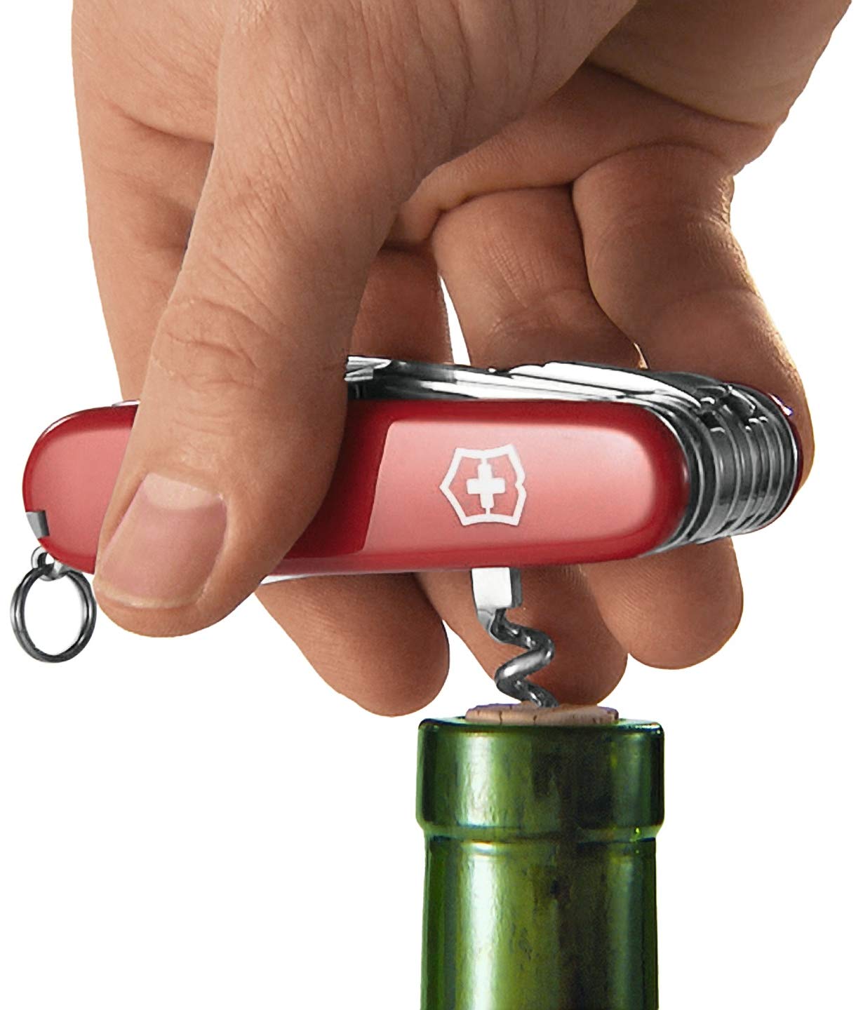 Victorinox Evolution 28 Swiss Army Knife - Lightweight Multitool with 23 Functions, Corkscrew, Blade & Ergonomic Scales (Red) - Perfect for Camping, Hiking, Travel & Everyday Carry