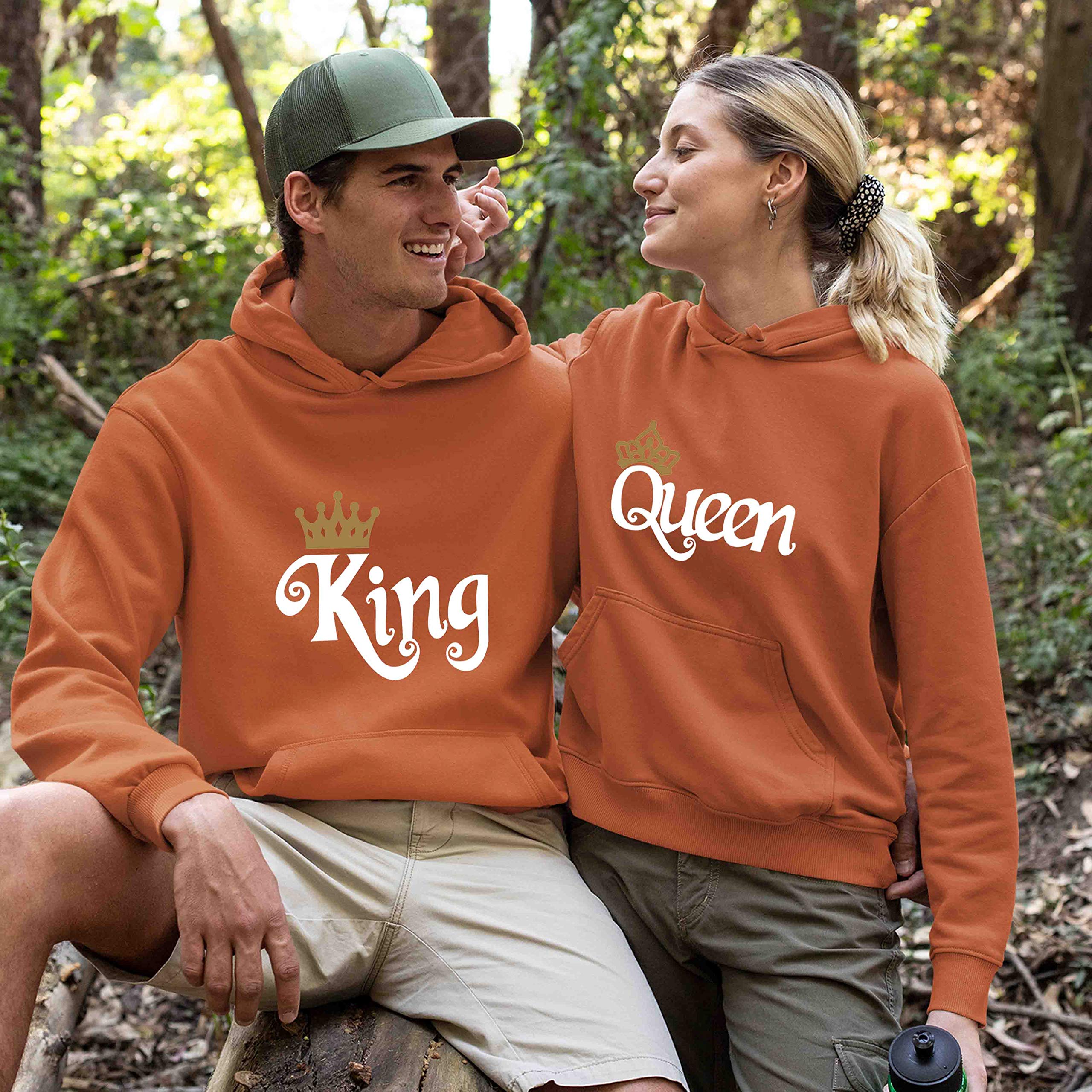 Best Unisex Family Hoodies with Kangaroo Pocket for Couples | Queen & King Matching Hoodies for Cozy Nights & Outdoor Adventures