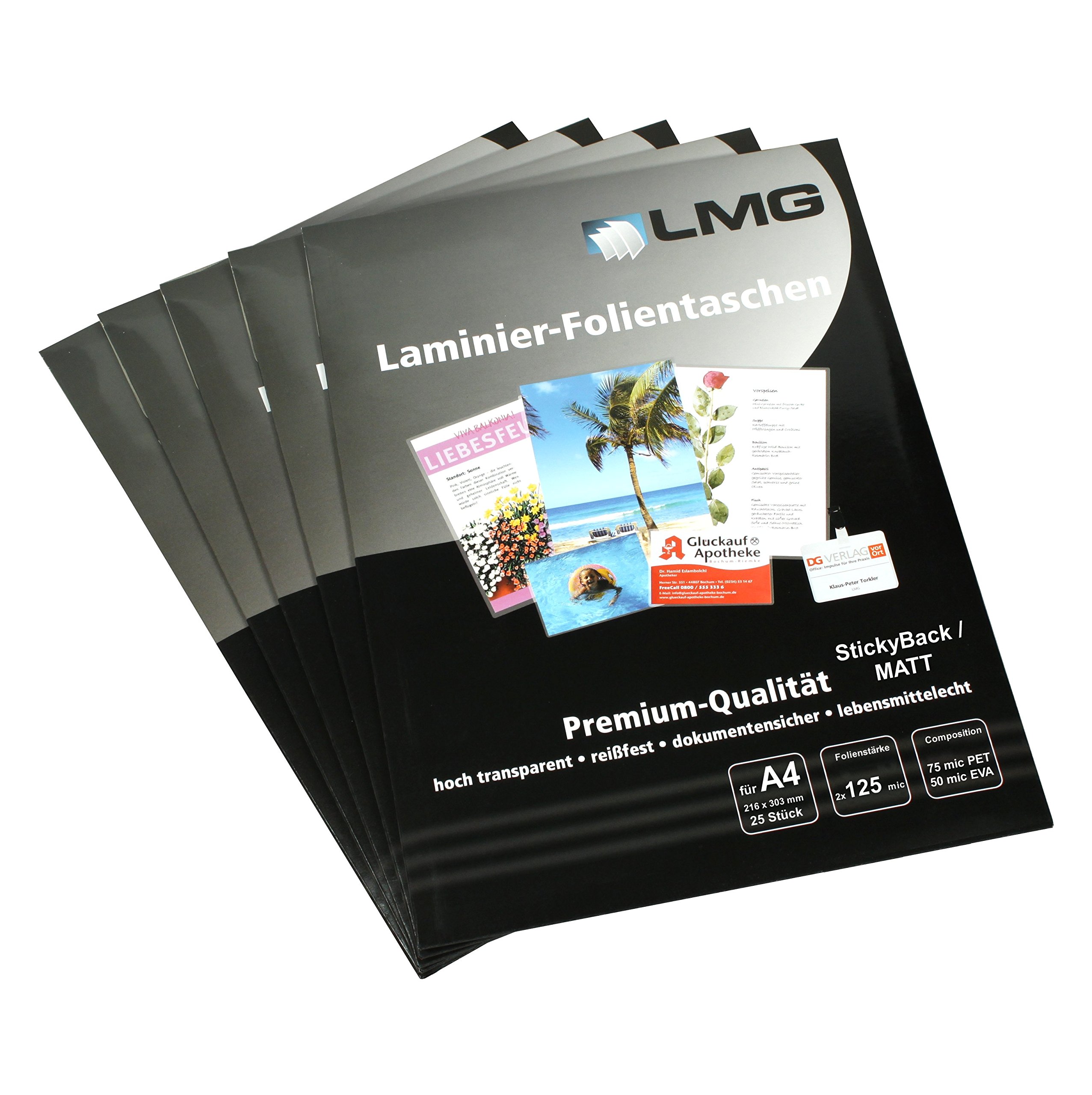 Lmg A4 Matte Film 125mic 25x - Perfect for Office & Craft Projects