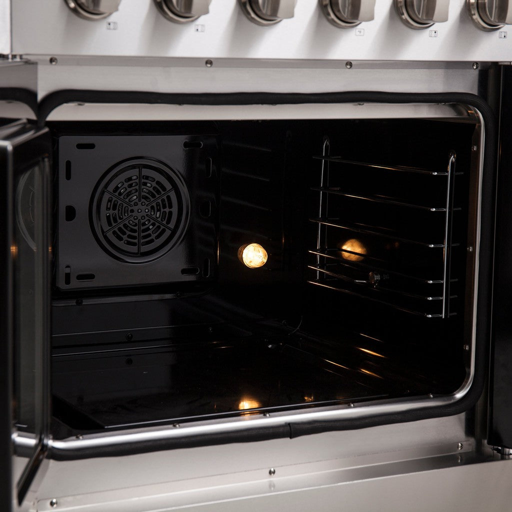 Forno Galiano 30-inch 4.32 cu. ft. Stainless Steel French Door Freestanding Electric Range - FFSEL6917 30 | Perfect for Modern Kitchens & Home Cooking