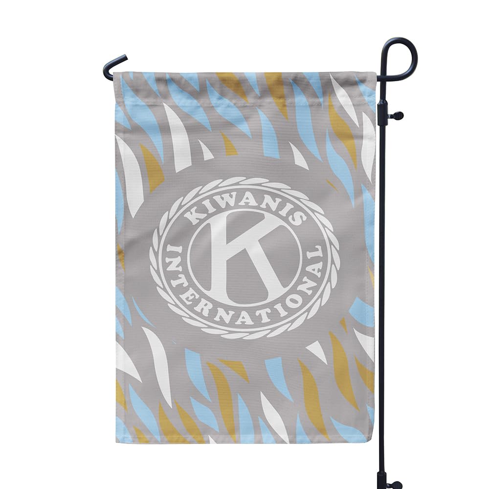 Kiwanis International 12x19 Inch Double Sided Garden Flag - Durable Outdoor Decorative Flag for Yard, Lawn & Porch - Perfect for Kiwanis Events, Club Meetings & Community Celebrations