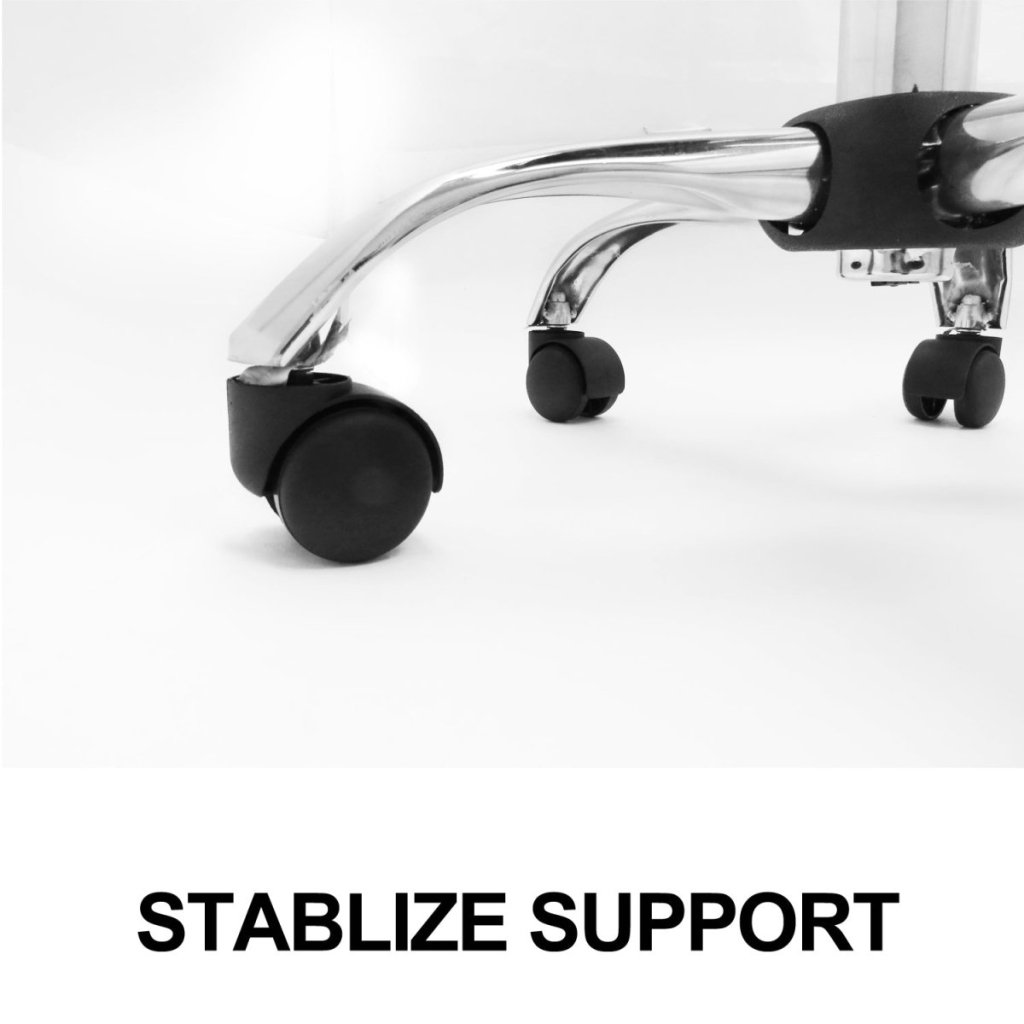 Premium Hydraulic Adjustable Height Rolling Stool with Ergonomic Design - RS541/2 - Perfect for Salon, Tattoo Studio, Medical Office & Industrial Workspaces