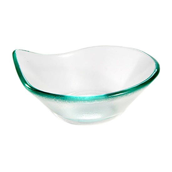 Arcata 014706 Clear Glass Teardrop Dish - 2.75 oz Small Decorative Serving Bowl for Candles, Jewelry, Soap - Perfect for Home Decor, Wedding Centerpieces & Bathroom Organizer