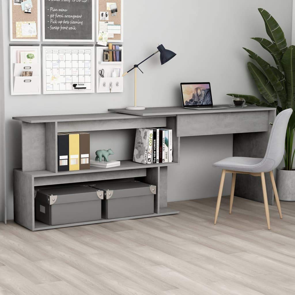 Industrial Style Home Office Desk with Drawers - 47.2