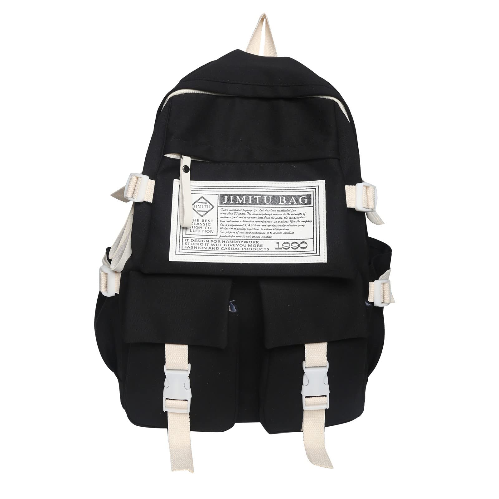 Stylish Lightweight College Backpack for Women - Large Capacity School Bookbag with Kawaii Design - Perfect for Campus, Travel & Everyday Use