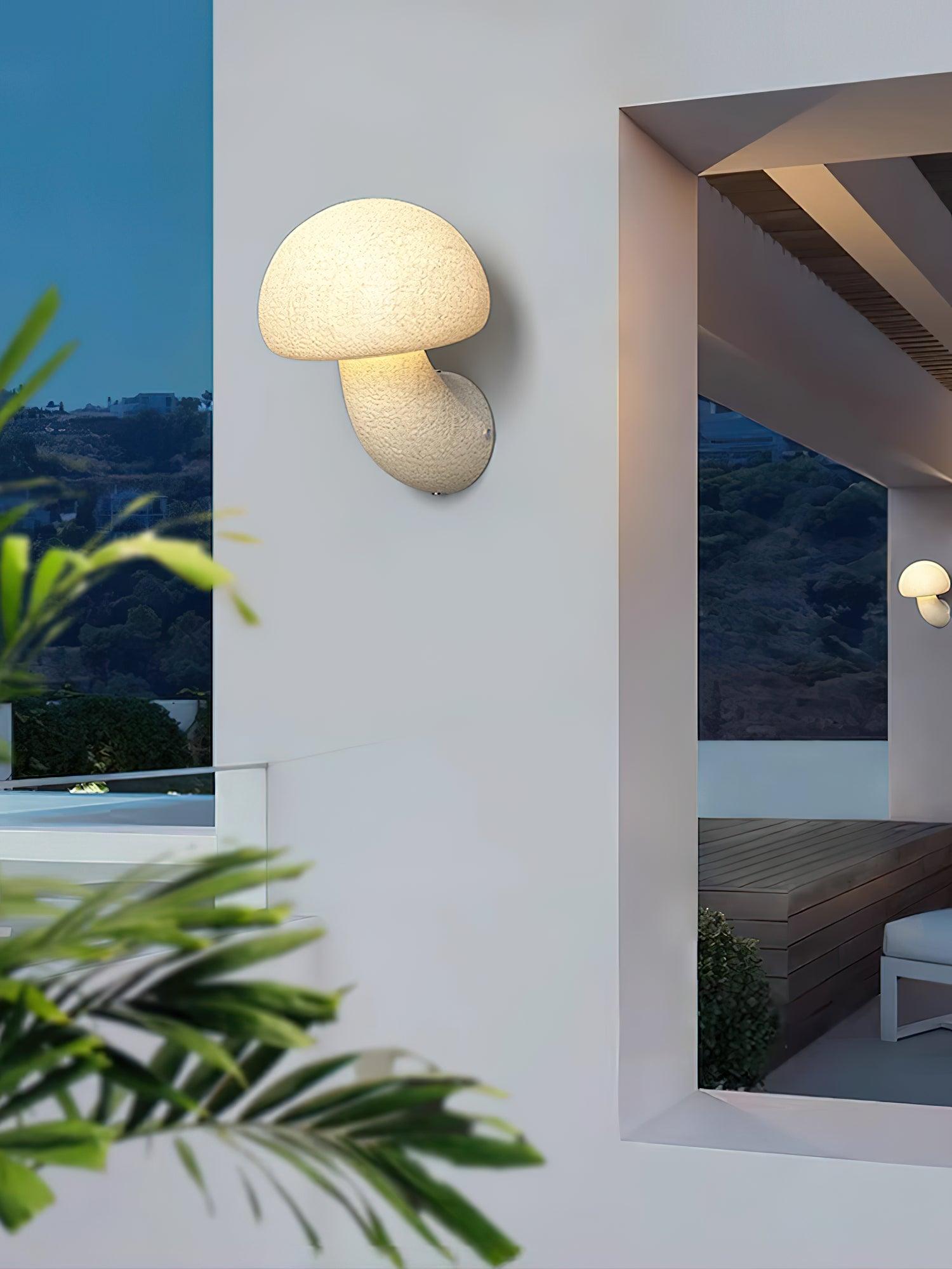 Mushroom Resin Wall Lamp - Handmade Boho Decor for Bedroom, Living Room & Nursery - Unique Night Light for Kids & Adults - Perfect for Cozy Home Ambiance