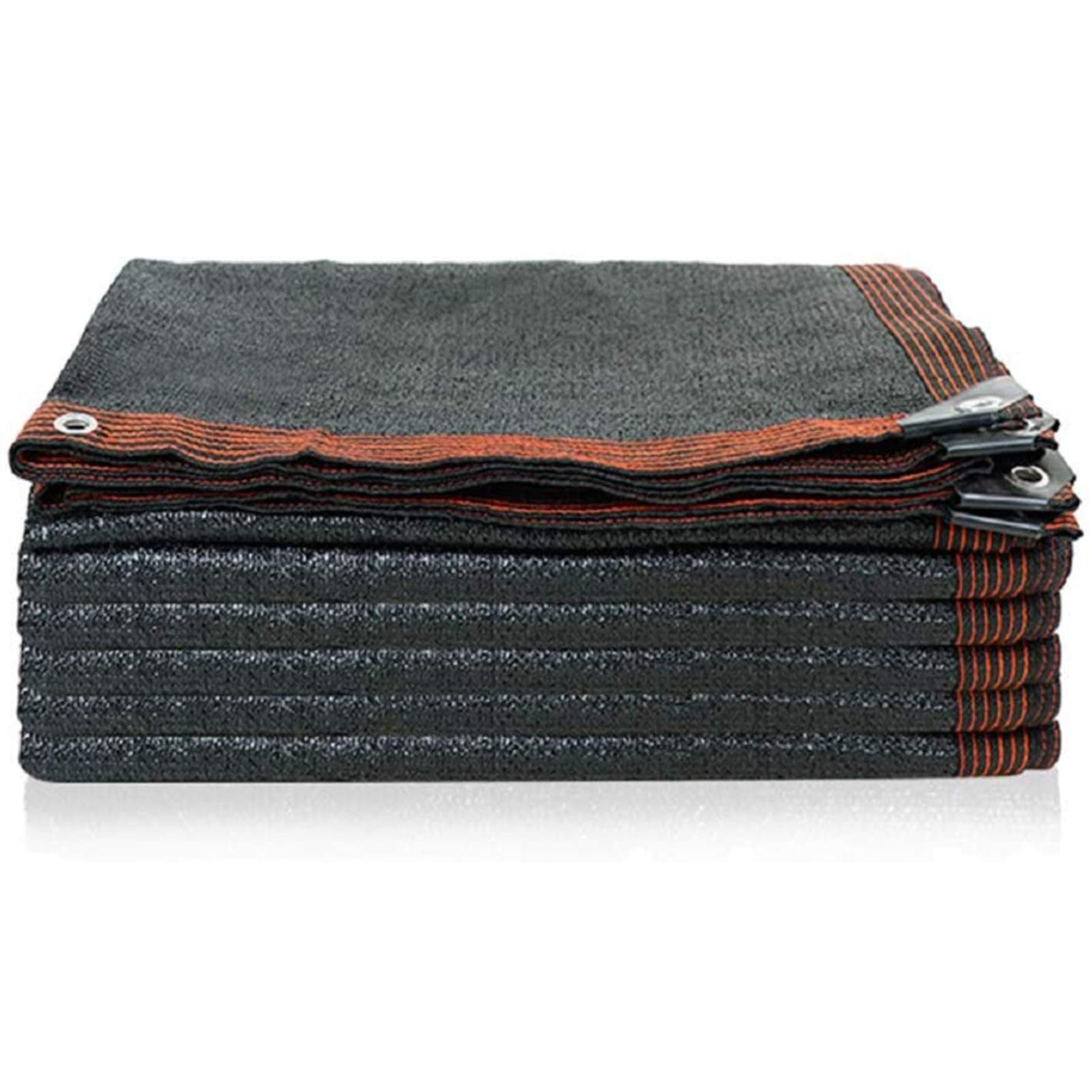 16x20ft 90% Sunblock Shade Cloth - Black UV Resistant Mesh Net Tarp with Reinforced Taped Edges & Grommets - Outdoor Shade Screen for Greenhouse, Garden Plants, Patio, Pool & Backyard Sun Protection