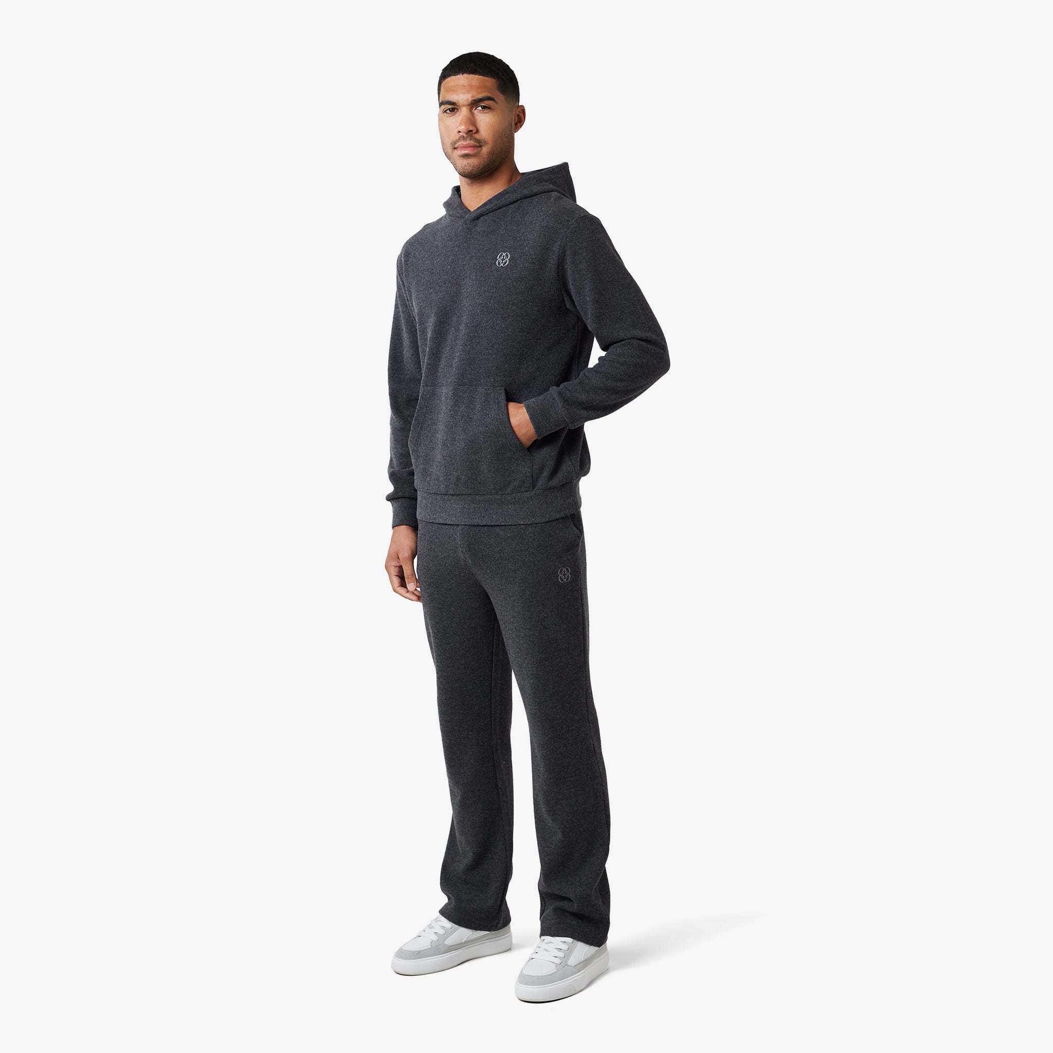 Premium Knit Tracksuit Set for Women & Men | Comfortable Charcoal Grey Jogger Outfit | Perfect for Gym, Lounge & Casual Wear