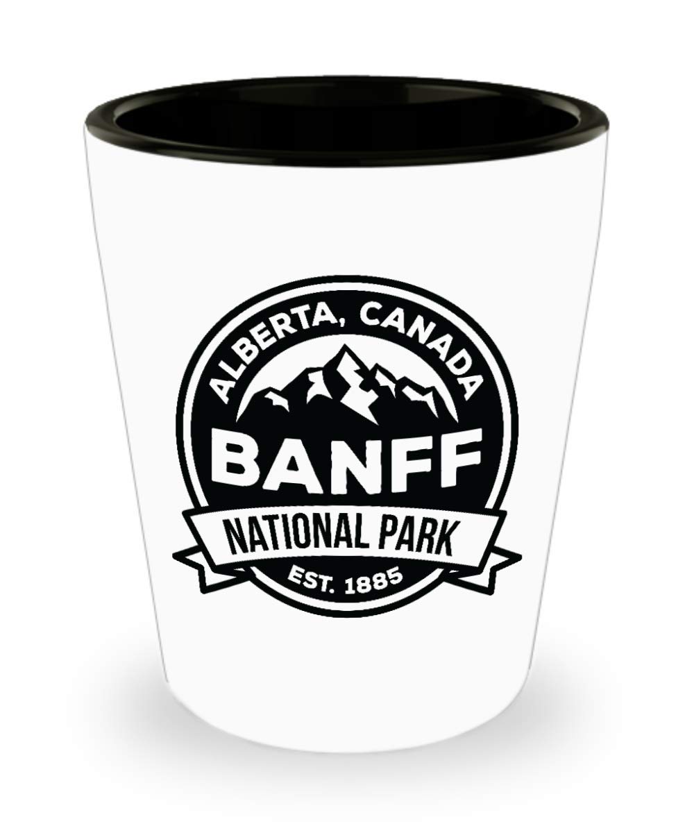 Banff National Park Souvenir Shot Glass - Alberta Canada Travel Gift - Perfect for Collectors & Whiskey Lovers