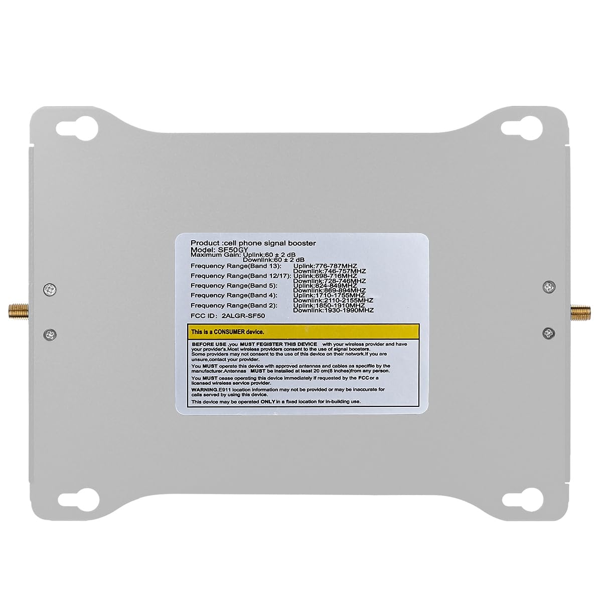 AT&T Verizon T-Mobile Cell Phone Signal Booster for Home - 5000 Sq Ft Coverage, 5G 4G LTE Bands 13/12/17/5/4/2 - Network Extender for Improved Indoor Reception | Perfect for Homes, Offices & Remote Work Areas