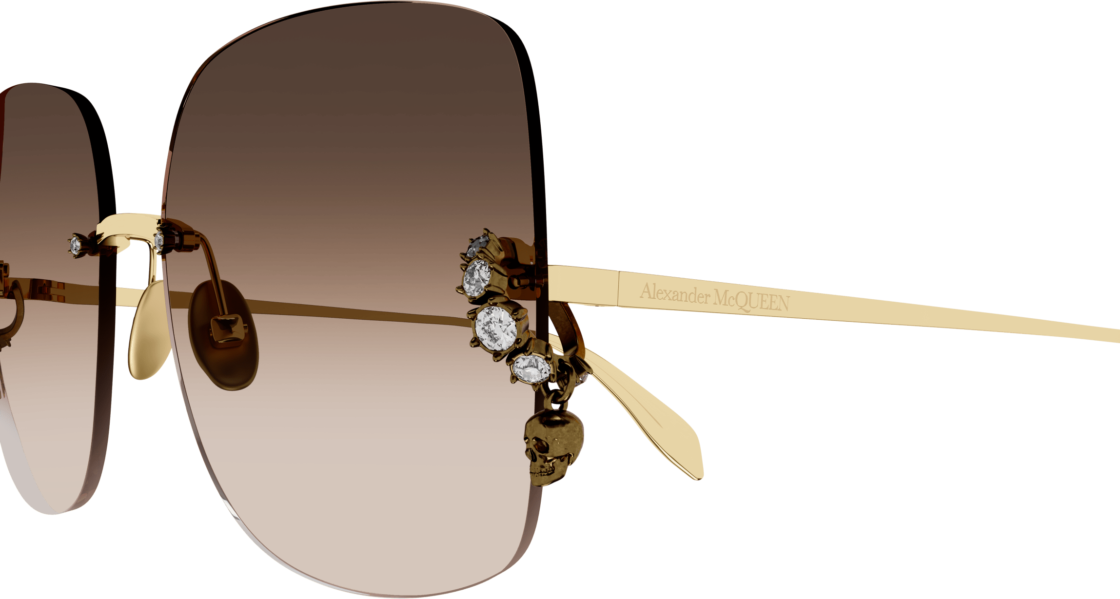 Alexander McQueen AM0390S Sunglasses - Luxury Designer Shades for Men & Women | Perfect for Outdoor Activities, Travel & Fashion Statements