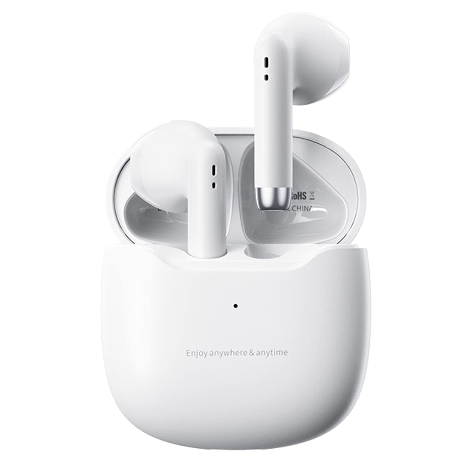 True Wireless Earbuds Bluetooth 5.3 with Microphone, Noise Cancelling Wireless Headphones with Deep Bass & Charging Case for iPhone Android - Perfect for Workouts, Running, Gym & Commuting