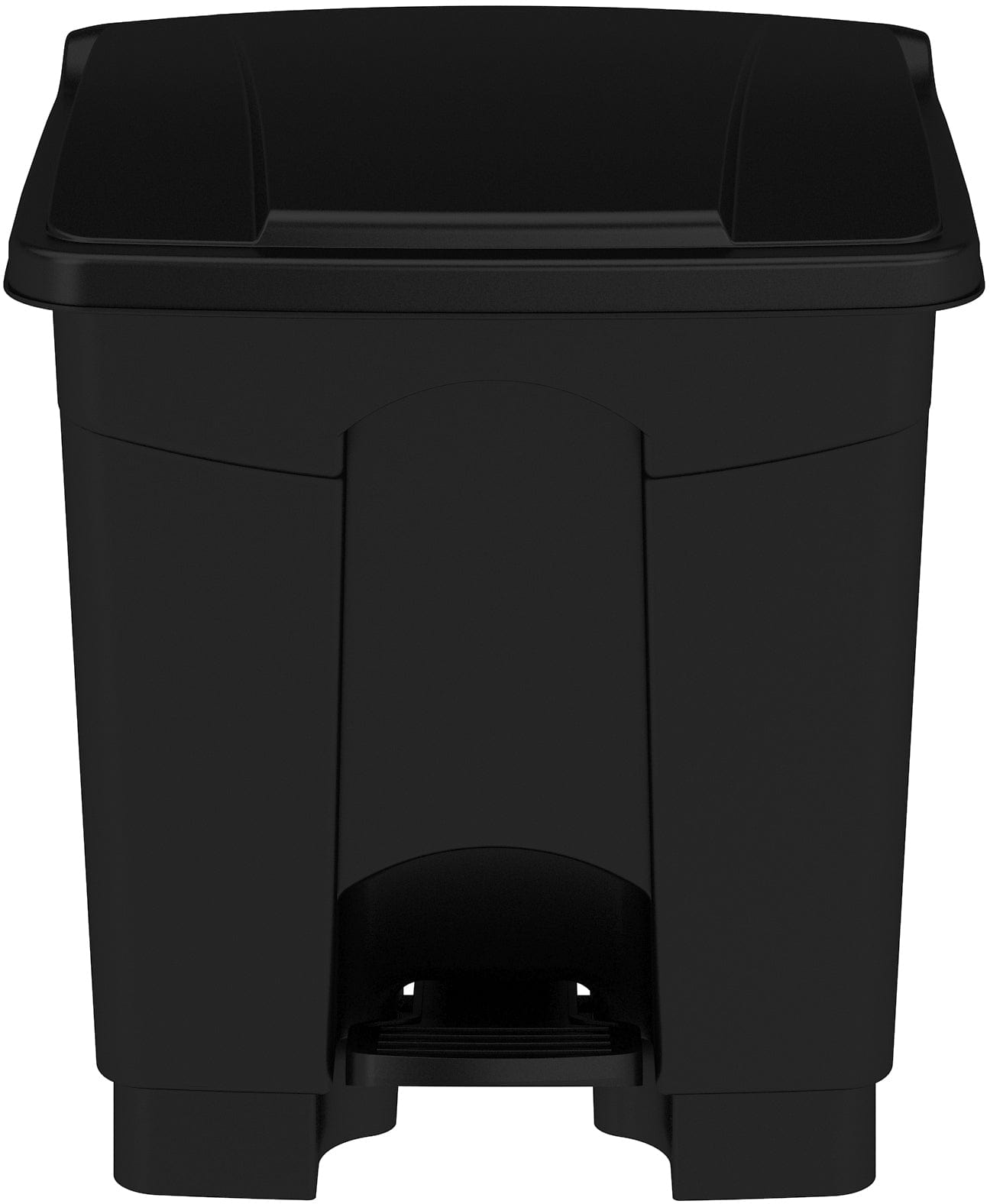 Safco 9924 8 Gallon Plastic Step-On Trash Can with Lid - Durable, Hands-Free Waste Bin for Home, Office, Kitchen & Bathroom Use