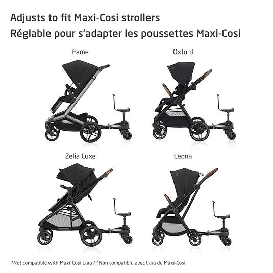 Maxi Cosi Hop on Board Toddler Stroller - Lightweight Compact Travel Stroller for Kids, Easy Fold & Carry - Perfect for Shopping, Travel & Outdoor Adventures