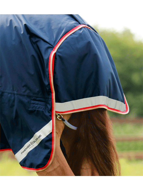 Premier Equine Buster 200g Turnout Combo with Snug Neck - Heavyweight Winter Horse Blanket for Cold Weather Riding & Stable Use