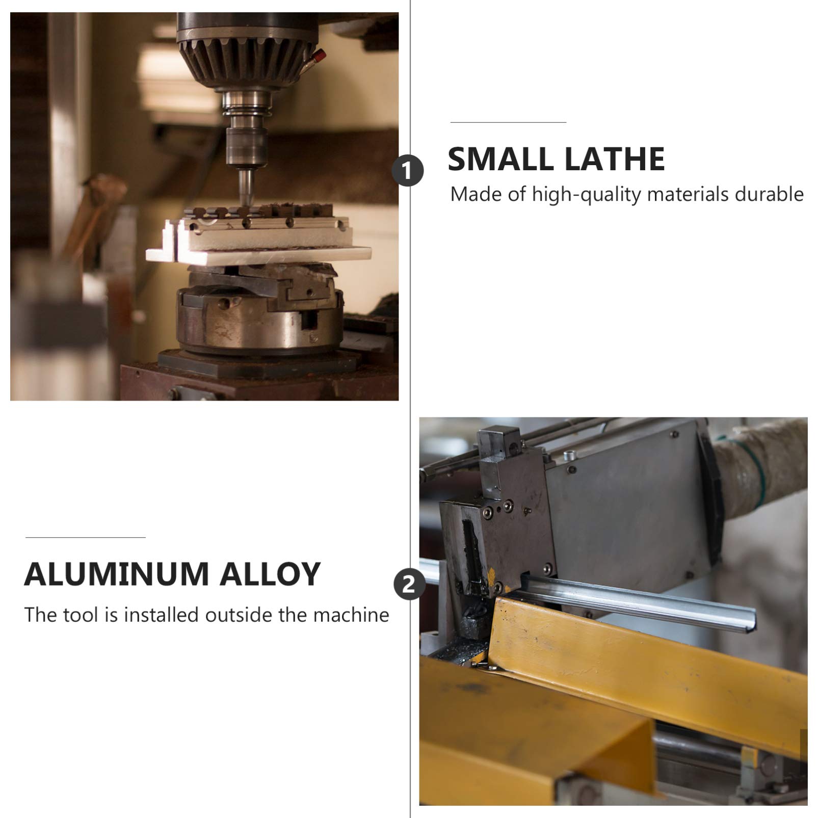 Lathe Tool Holder Kit - High Precision Lathe Cutter Holder with Tool Post Clamp for Metalworking & Woodturning | Perfect for DIY Projects & Professional Machining