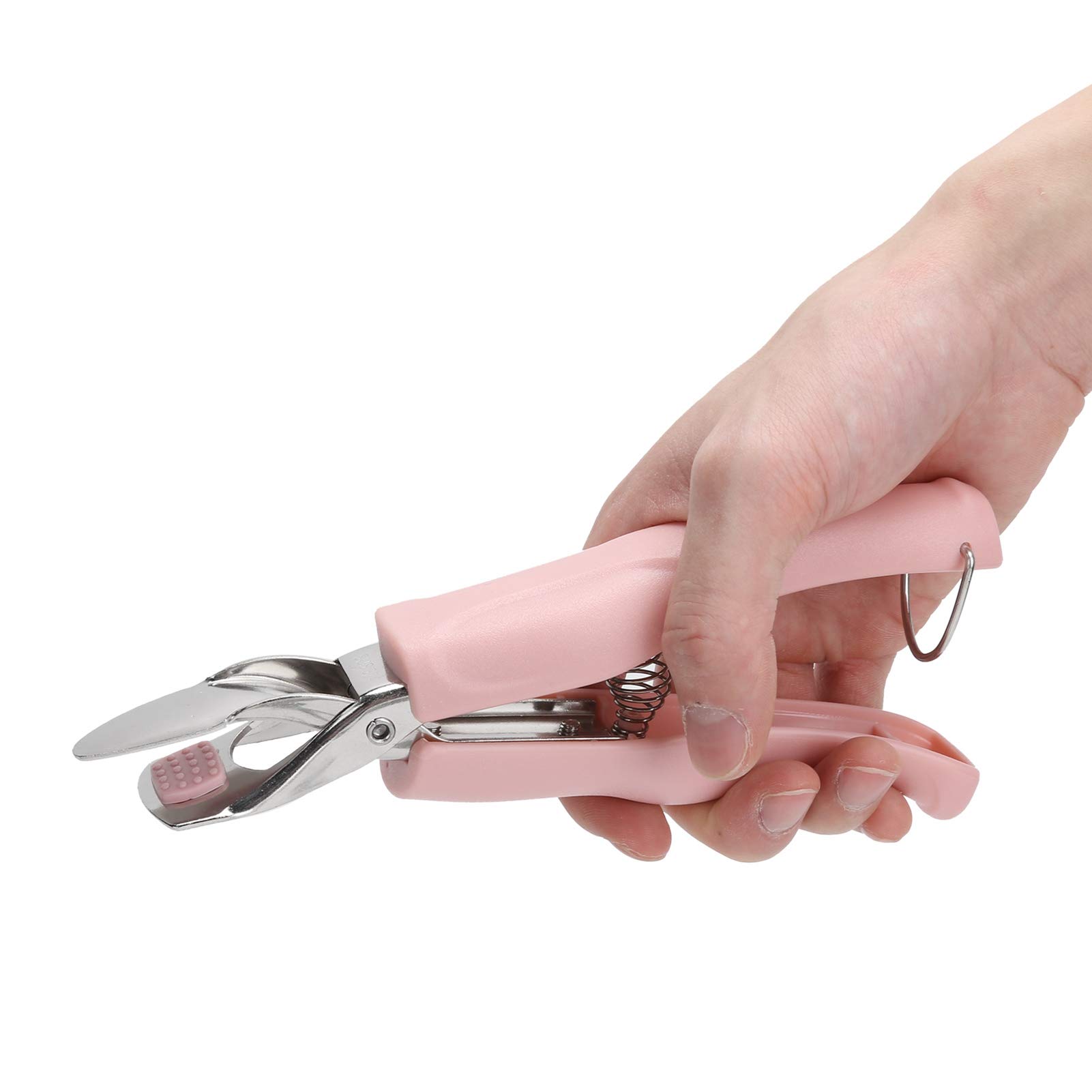 Stainless Steel Anti-Scald Bowl Clamp with Handle - Heat Resistant Cooking Tongs for Air Fryer, Hot Dishes & Mobile Bowls (Pink) | Perfect for Kitchen, BBQ & Serving Hot Food Safely