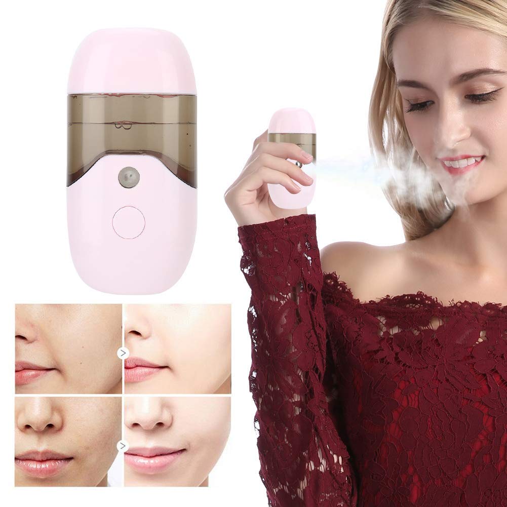 50ml USB Facial Mister - Portable Handheld Face Steamer & Hydrating Sprayer for Skin Care, Makeup Setting & Pore Cleaning | Perfect for Office, Travel & Home Beauty Routine