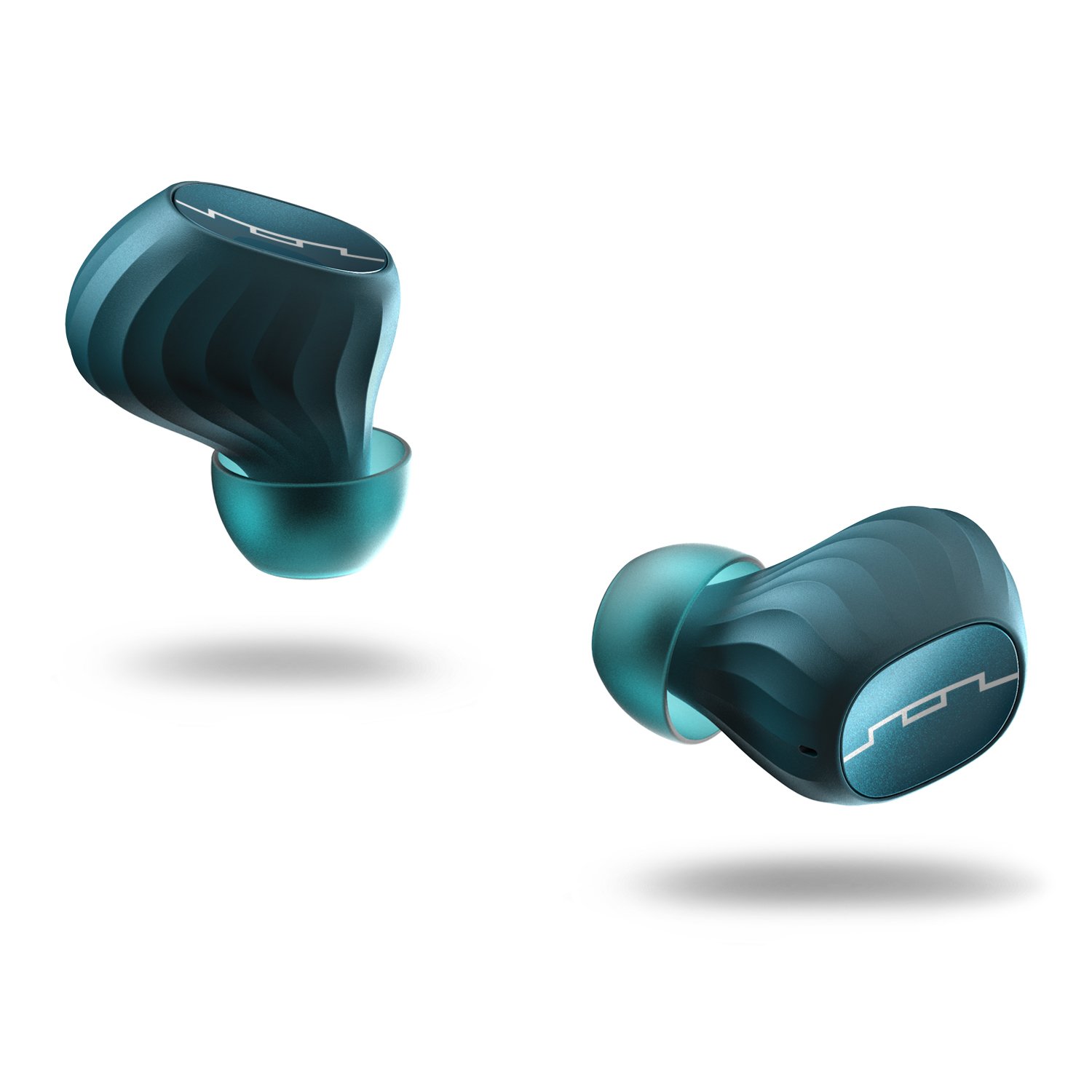 SOL REPUBLIC Amps Air Totally Wireless Bluetooth Earbuds - Premium Hi-Fi Sound, IPX5 Sweat & Water Resistant, 2200mAh Portable Charger Case, Hands-Free Siri/Google Assistant, Secure Fit for Running & Gym Workouts, Long Battery Life - Perfect for Commuting, Travel & Sports (Teal)