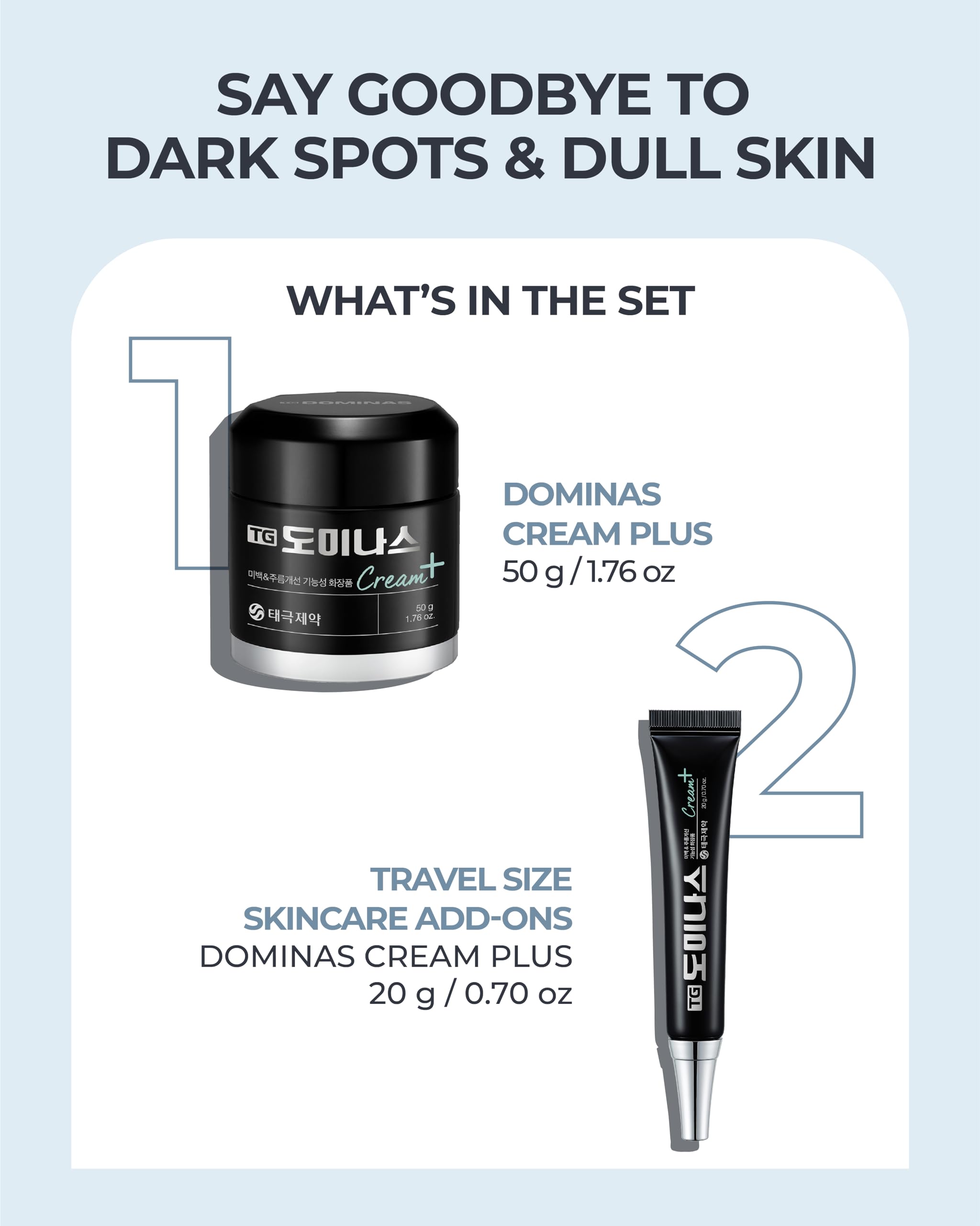 Korean Dark Spot Sunscreen & Corrector Cream (Pack of 2, 3.4 fl oz) - Advanced Brightening Formula with Niacinamide, Panthenol & Urea for Even Skin Tone & Elasticity | Perfect for Daily UV Protection & Hyperpigmentation Treatment