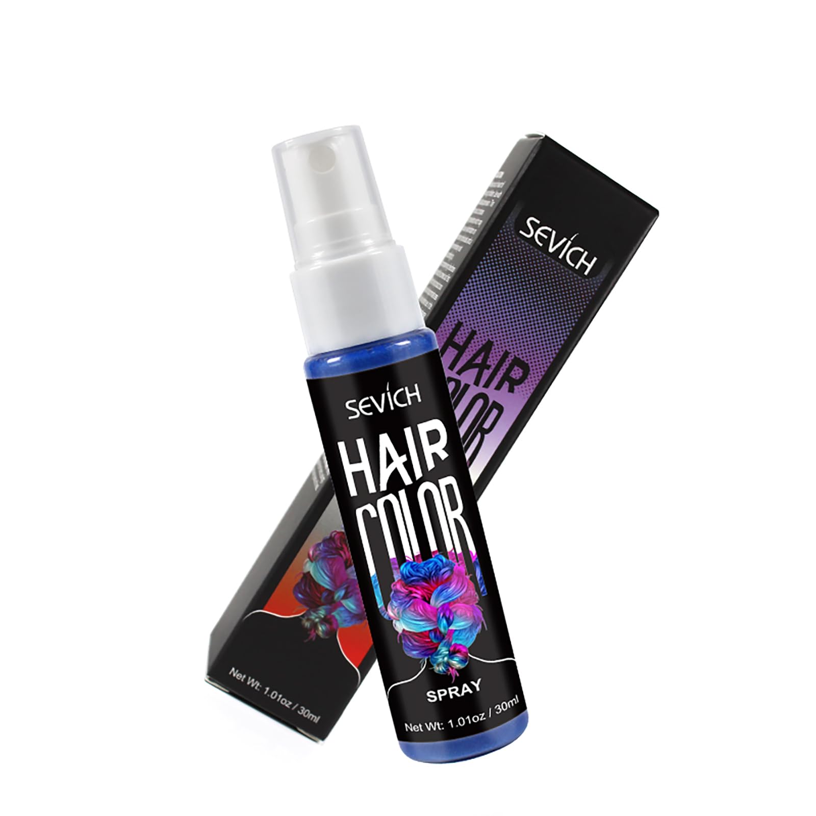 SEVICH Temporary Hair Color Spray with Glitter - Washable Blue Hair Dye for Instant Highlights | Perfect for Parties, Cosplay, Halloween & DIY Hair Styling