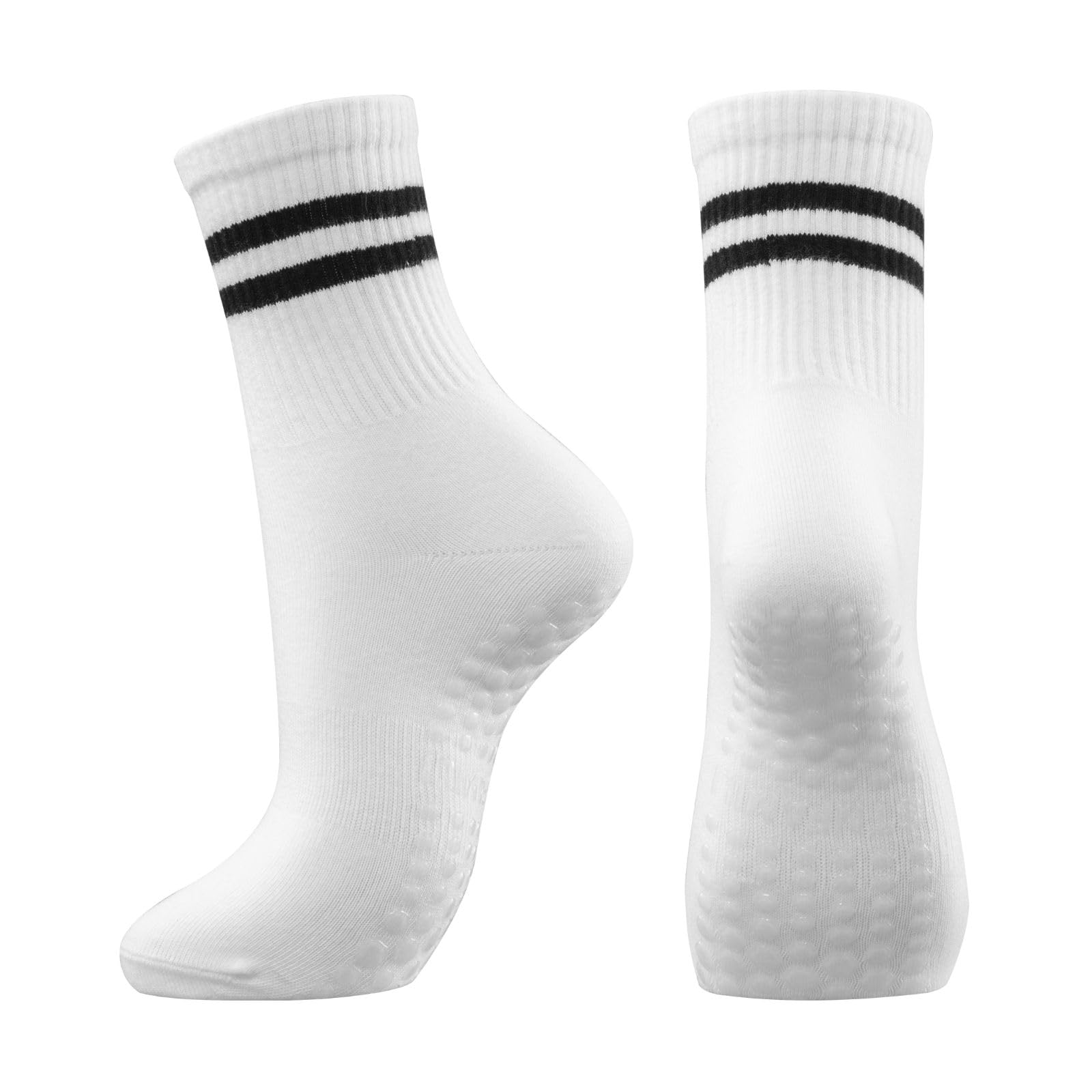 Non-Slip Pilates & Yoga Socks for Women - Grip Ballet Dance Socks with Anti-Skid Sticky Soles - Perfect for Yoga, Barre, Dance & Home Workouts